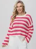 Stripe Pointelle Stitch Pullover sold by 89th & Madison