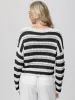 Stripe Pointelle Stitch Pullover sold by 89th & Madison