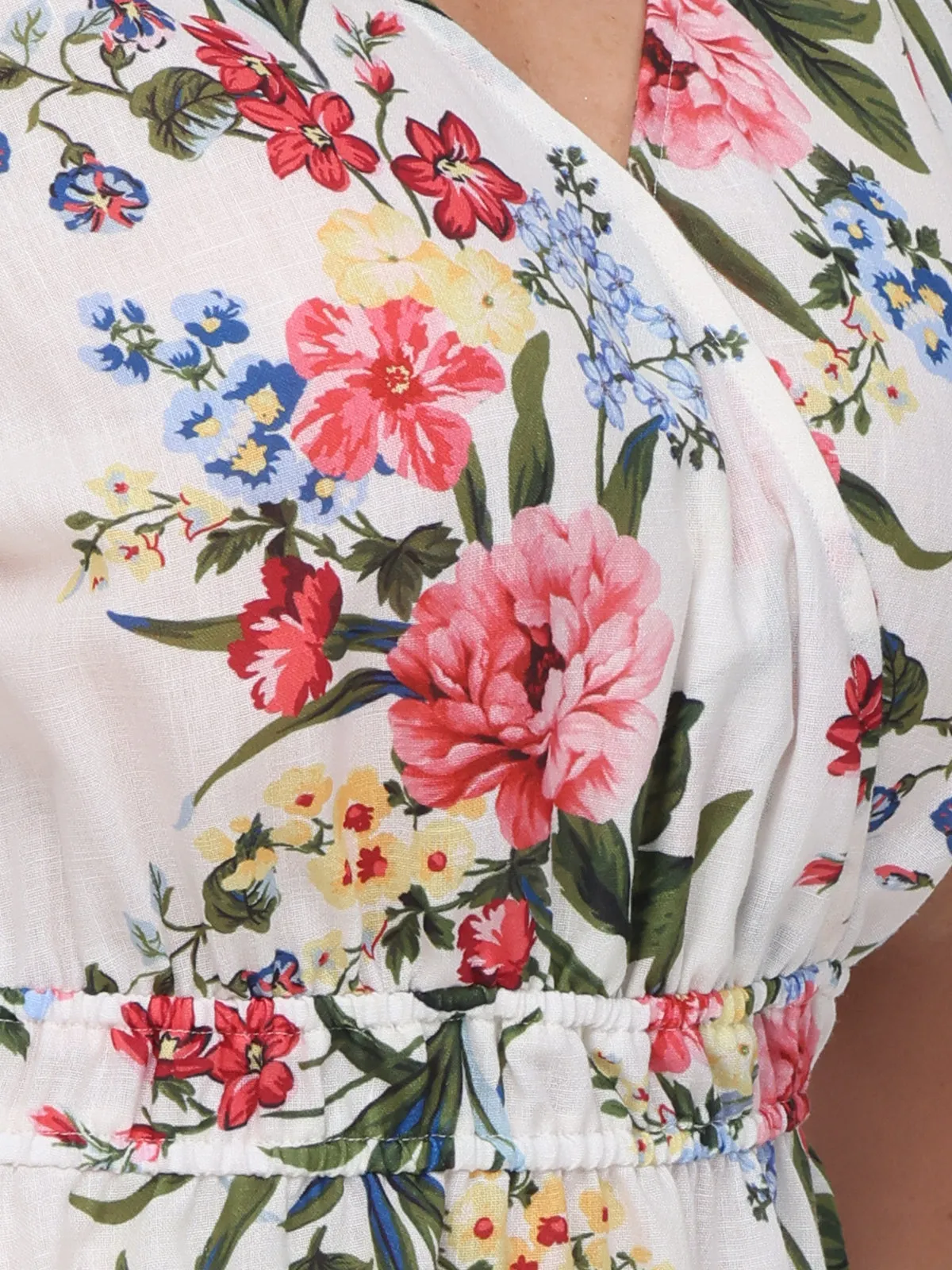 Plus Floral Flutter Sleeve Blouse sold by 89th & Madison product image thumbnail 5