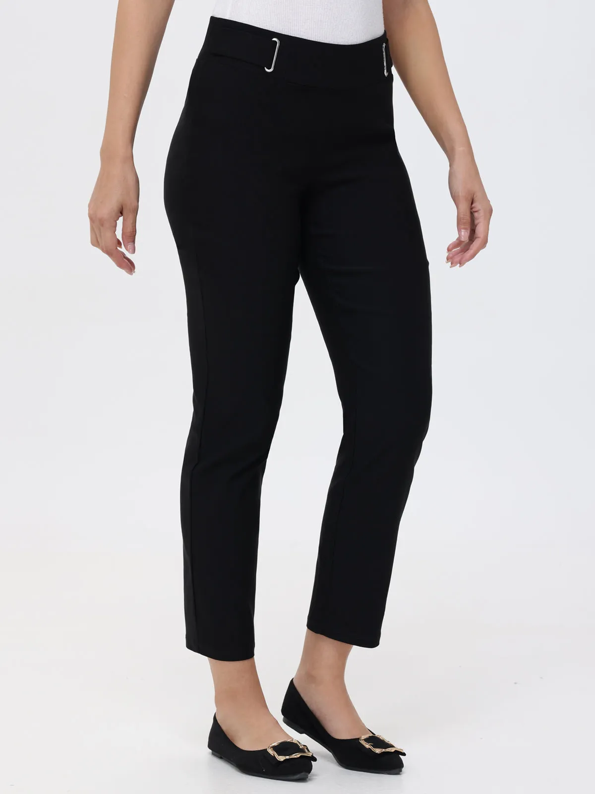 Millennium Stretch Paperclip Grommet Ankle Little Black Pants sold by 89th & Madison product image thumbnail 4