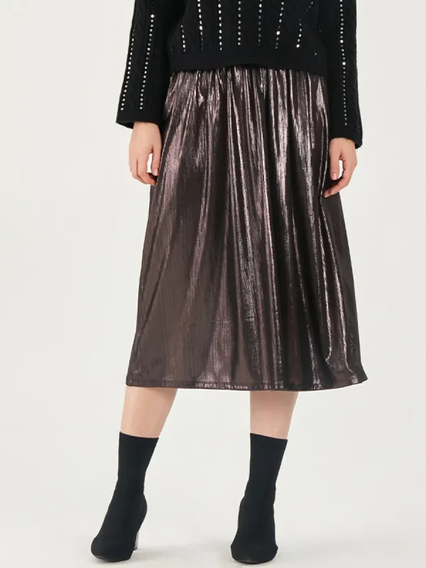 Metallic Midi Skirt sold by 89th & Madison
