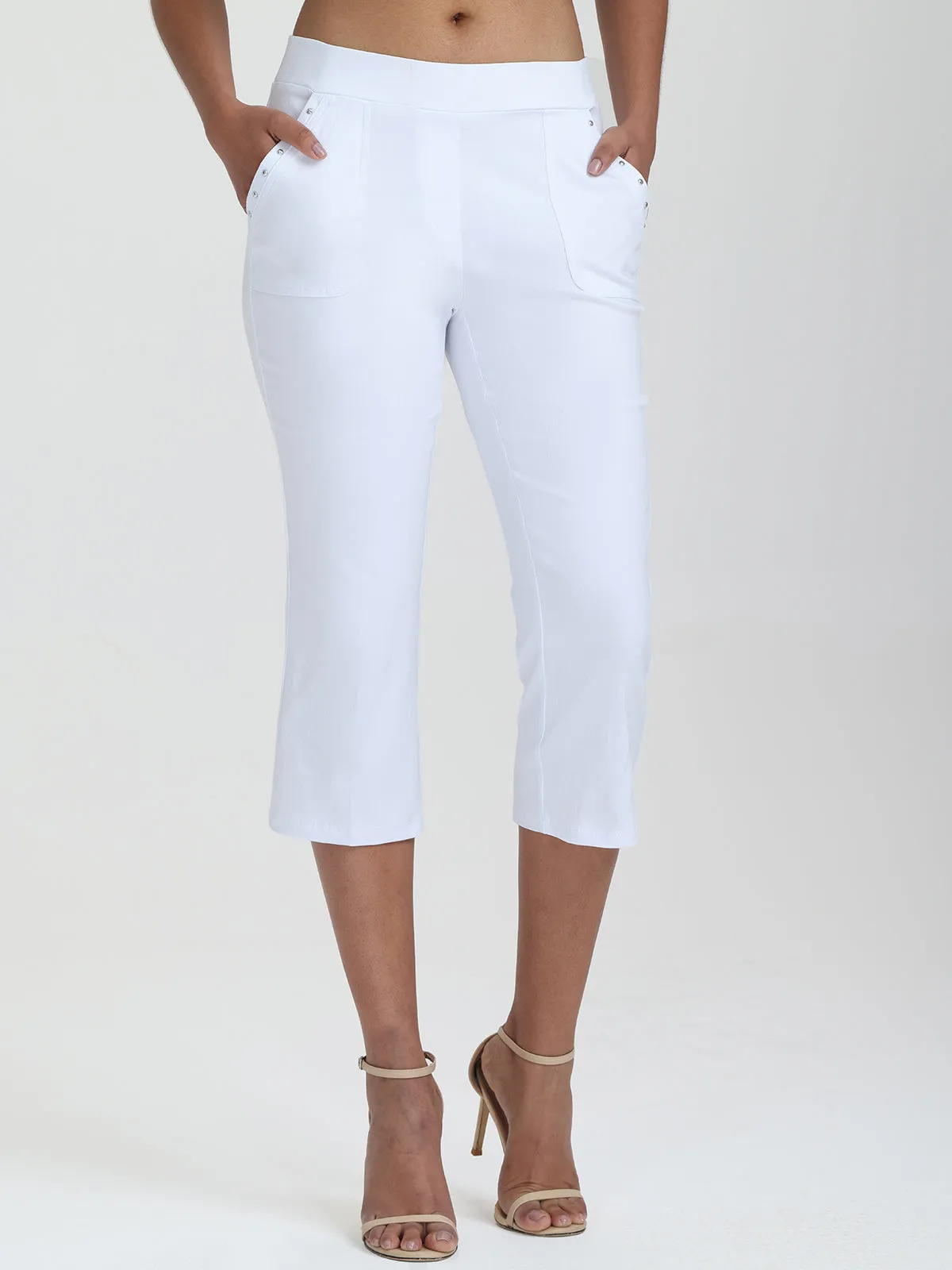 Mid Rise Pull-On Capri Pants sold by 89th & Madison product image thumbnail 3