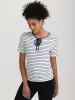 Tie Neck Short Sleeve Top sold by 89th & Madison