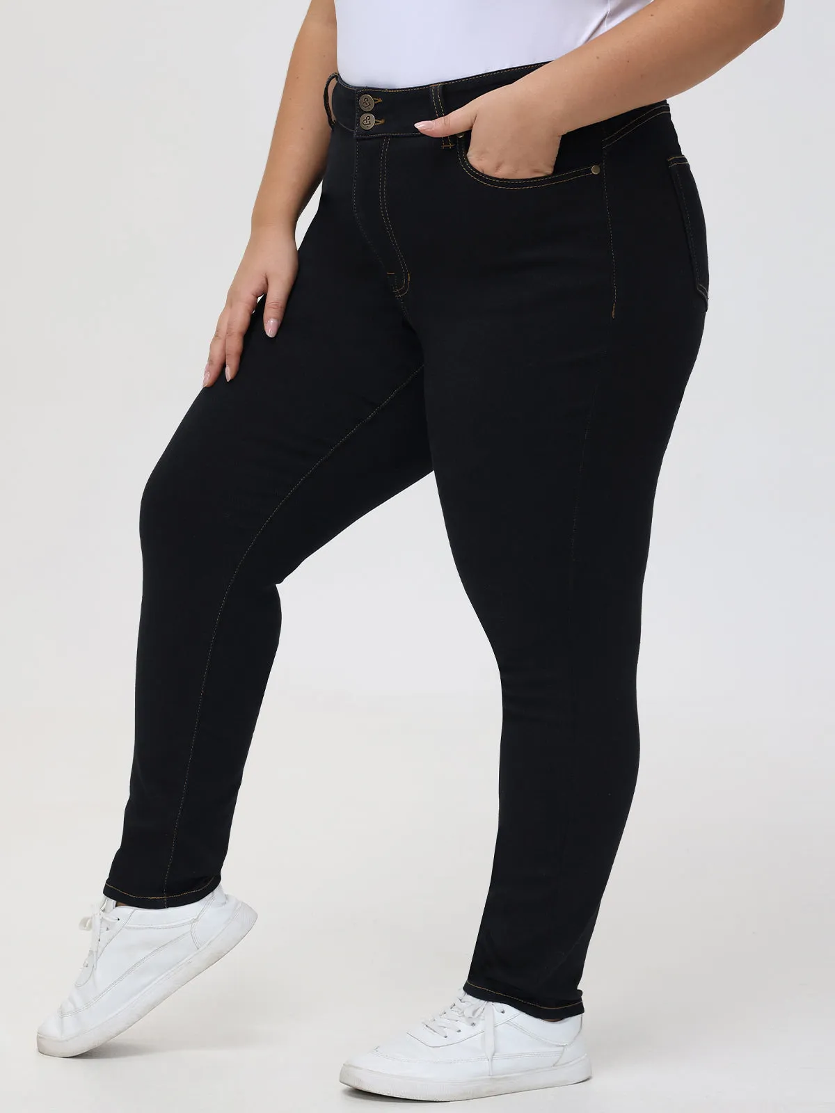 Plus Skinny High Rise Jean sold by 89th & Madison product image thumbnail 4