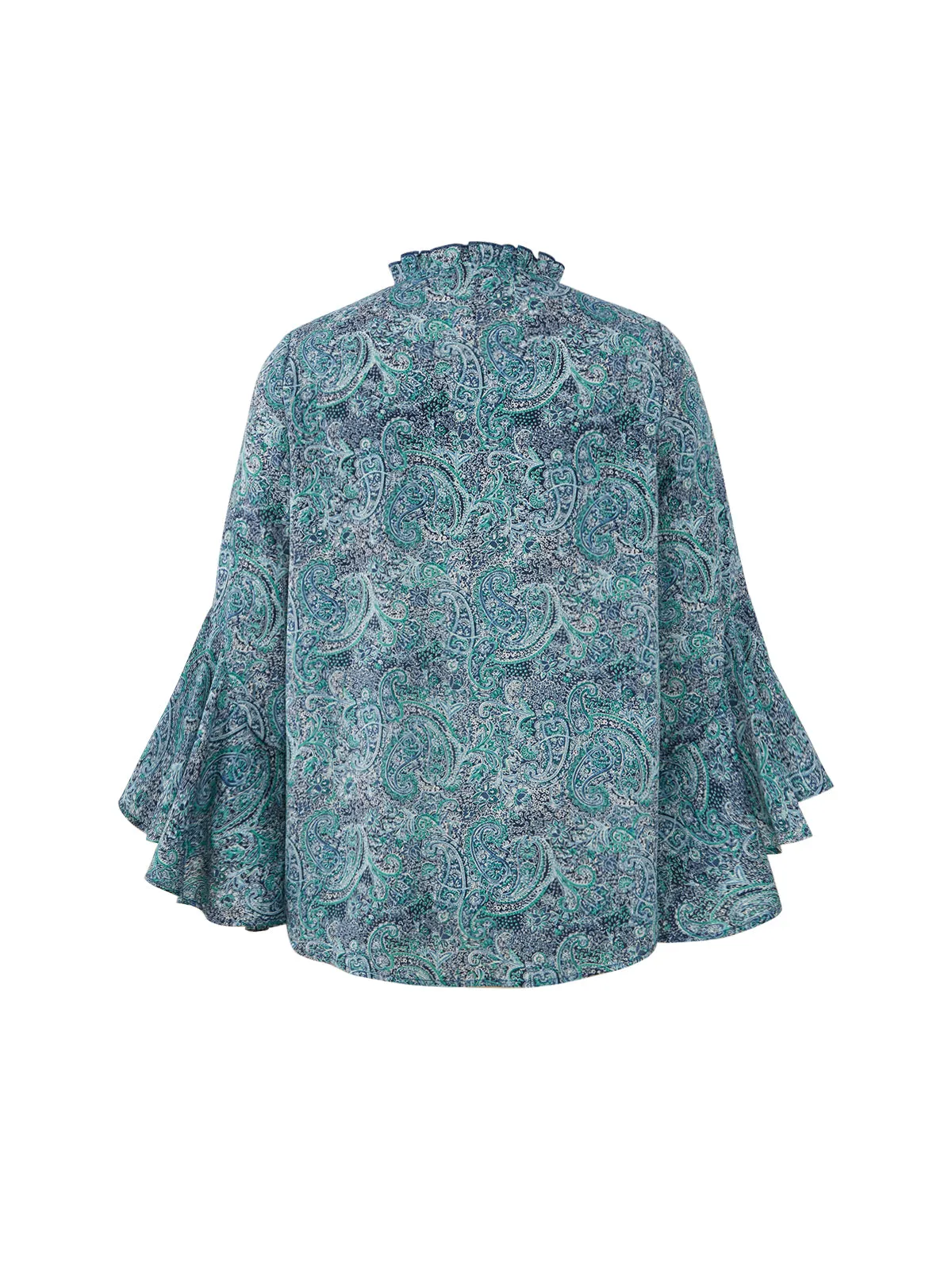 Lace Up Flounce Sleeve Blouse sold by 89th & Madison product image thumbnail 2