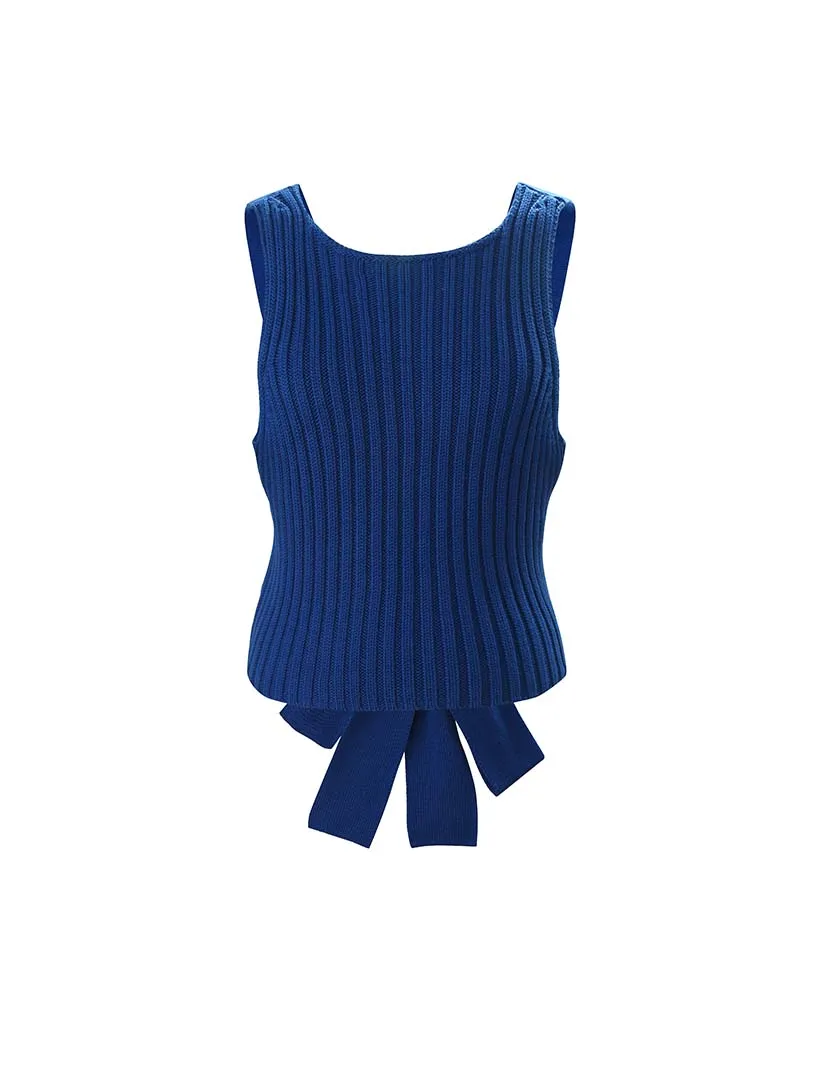 Rib Tie Back Tank sold by 89th & Madison product image thumbnail 3