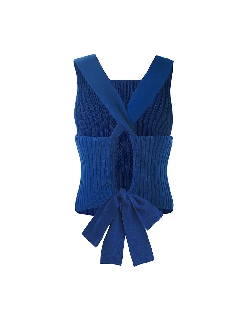 Rib Tie Back Tank sold by 89th & Madison product image thumbnail 4