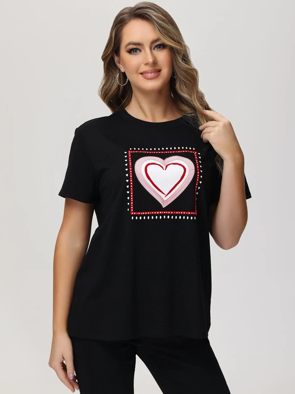 Heart Graphic Tee sold by 89th & Madison product image thumbnail 2
