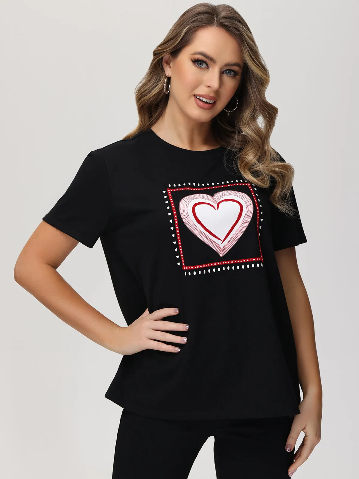 Heart Graphic Tee sold by 89th & Madison product image thumbnail 3