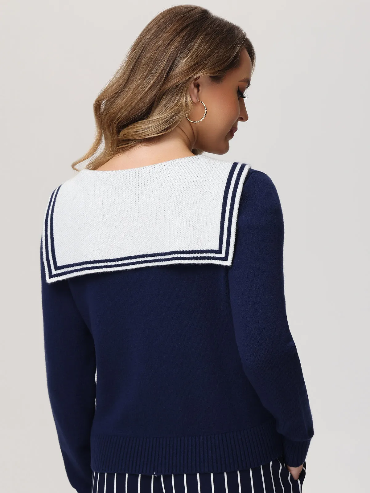 Sailor Collar Cardigan sold by 89th & Madison product image thumbnail 4