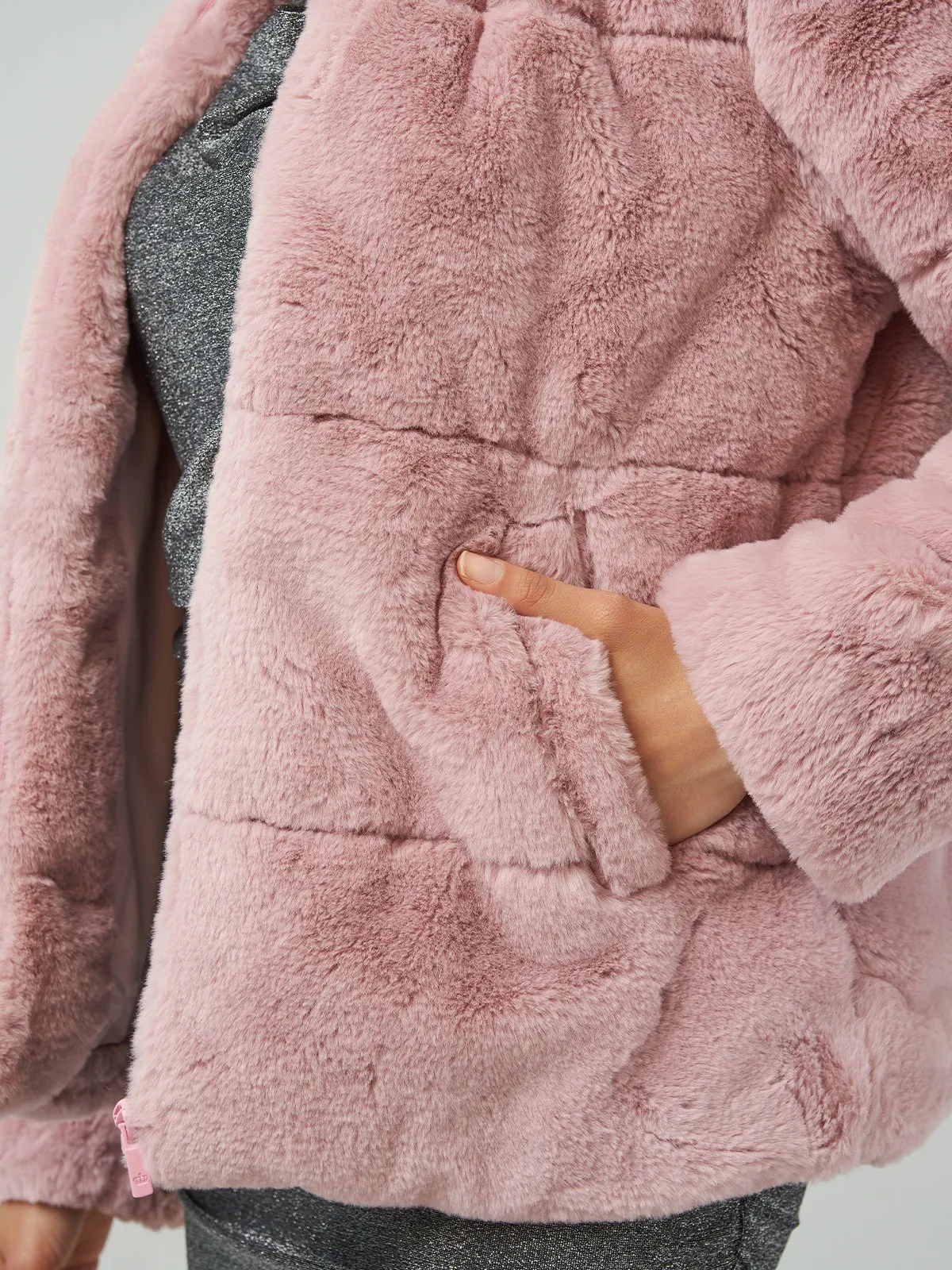 Faux Fur Zip Jacket sold by 89th & Madison product image thumbnail 3