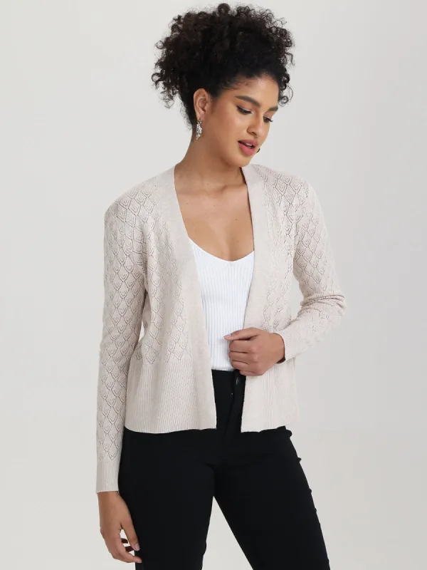 Pointelle Crop Cardigan sold by 89th & Madison