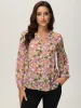 Floral Button-Up Top sold by 89th & Madison