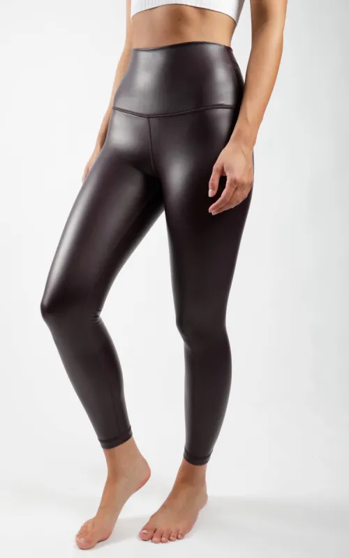 Faux Leather Super High Waist 7/8 Ankle sold by 90 Degree By Reflex