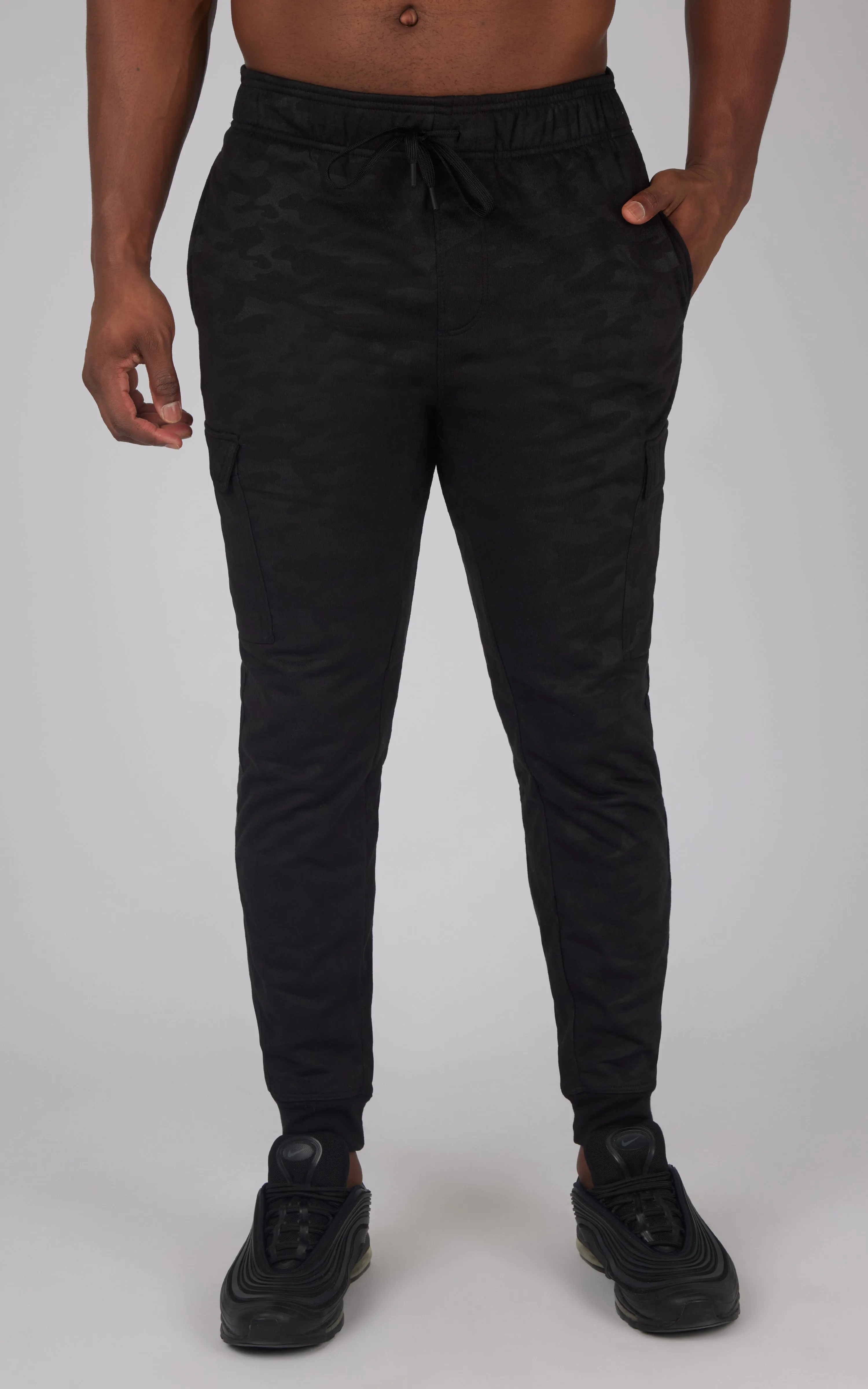 Mens Camo Embossed Cargo Pocket Jogger sold by 90 Degree By Reflex product image thumbnail 5