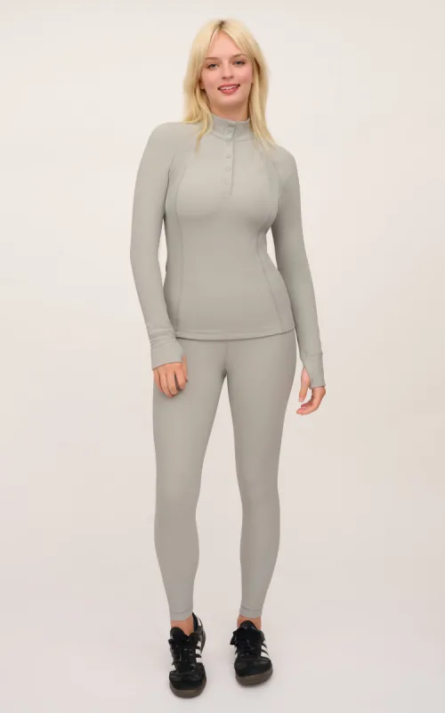 Chill Tech Rib Snap Top + Ankle Tight sold by 90 Degree By Reflex