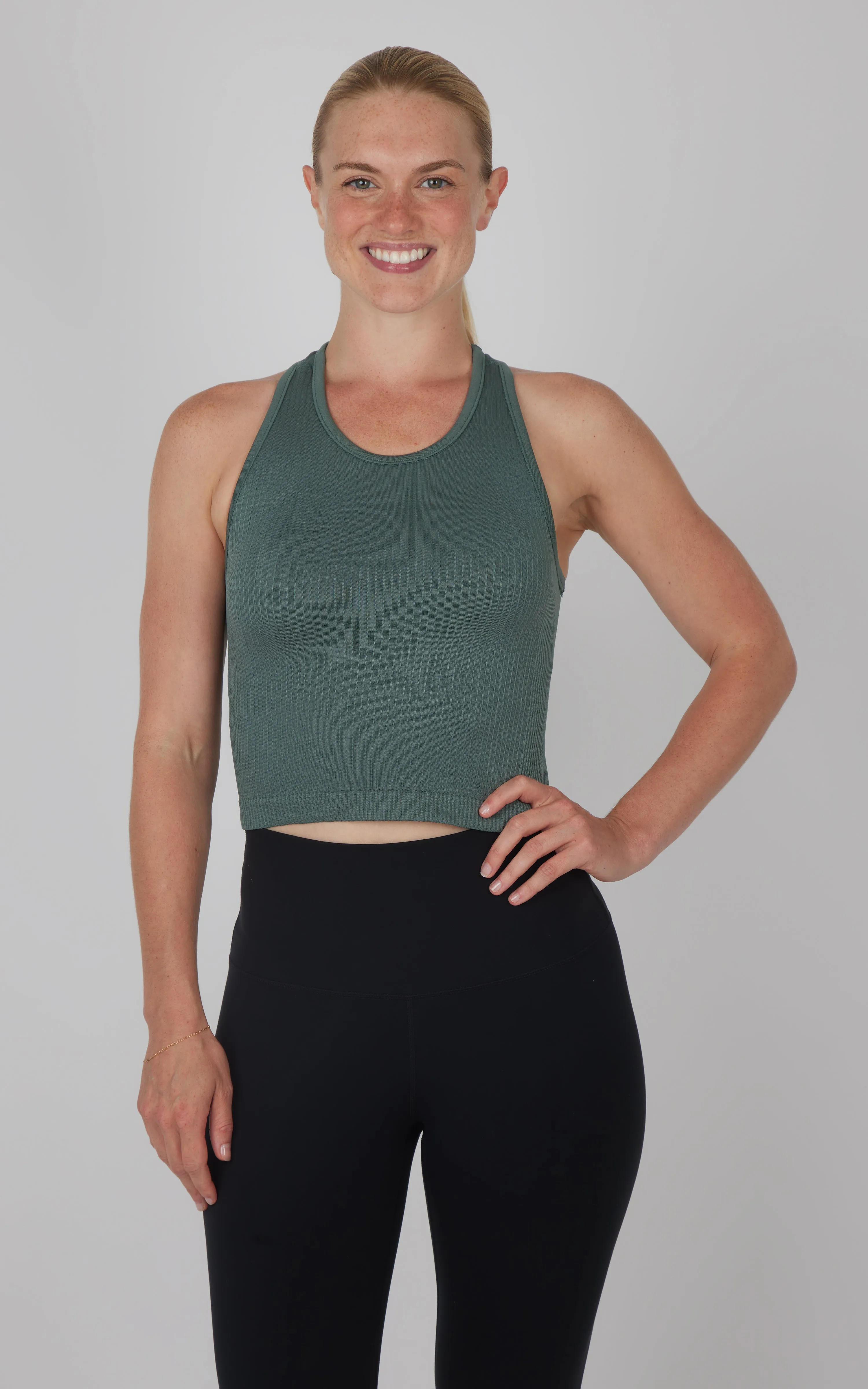 2 PK Racerback Tank with Built in Bra sold by 90 Degree By Reflex product image thumbnail 2