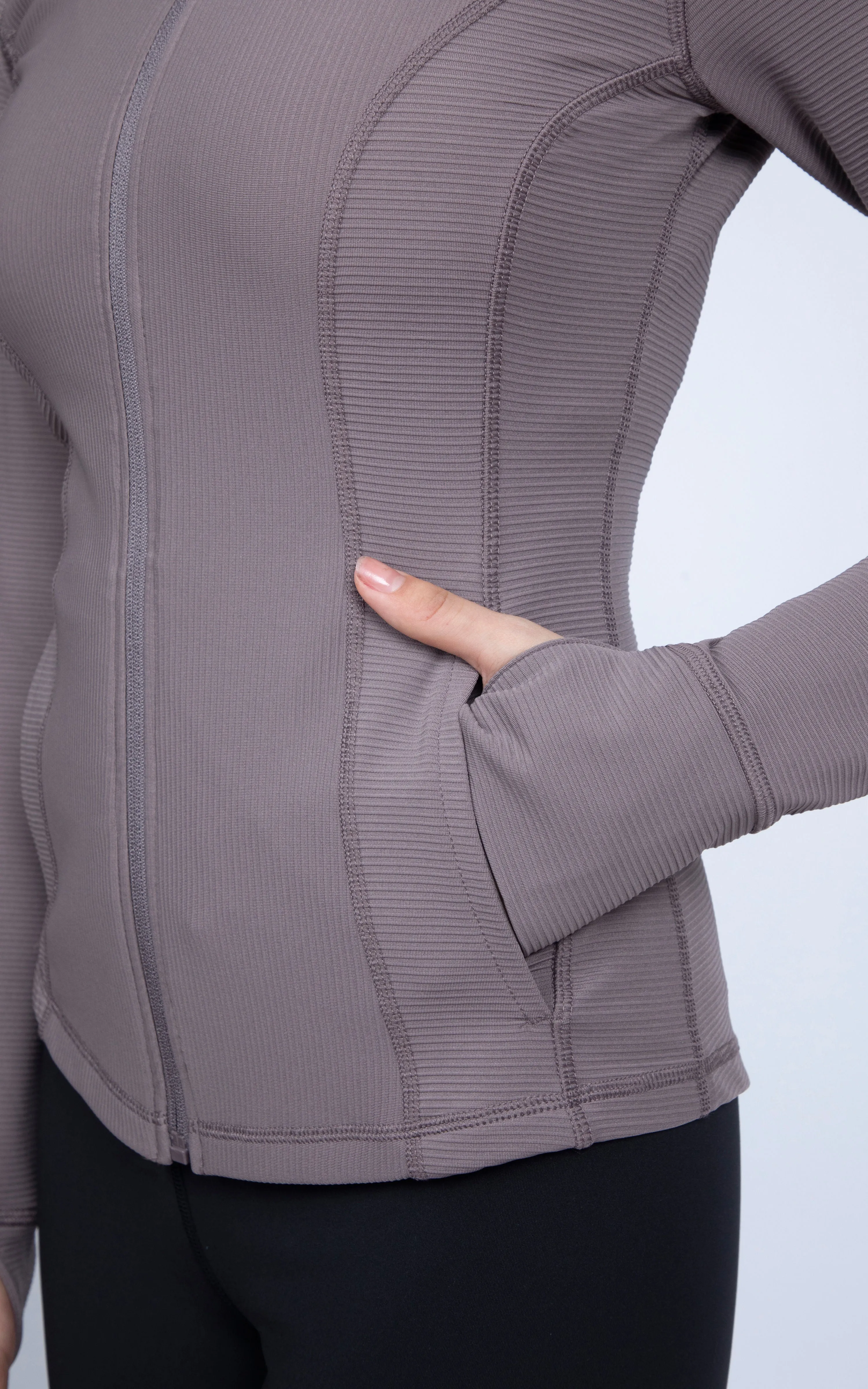 Interlink Ribbed Princess Seam Performance Jacket sold by 90 Degree By Reflex product image thumbnail 4