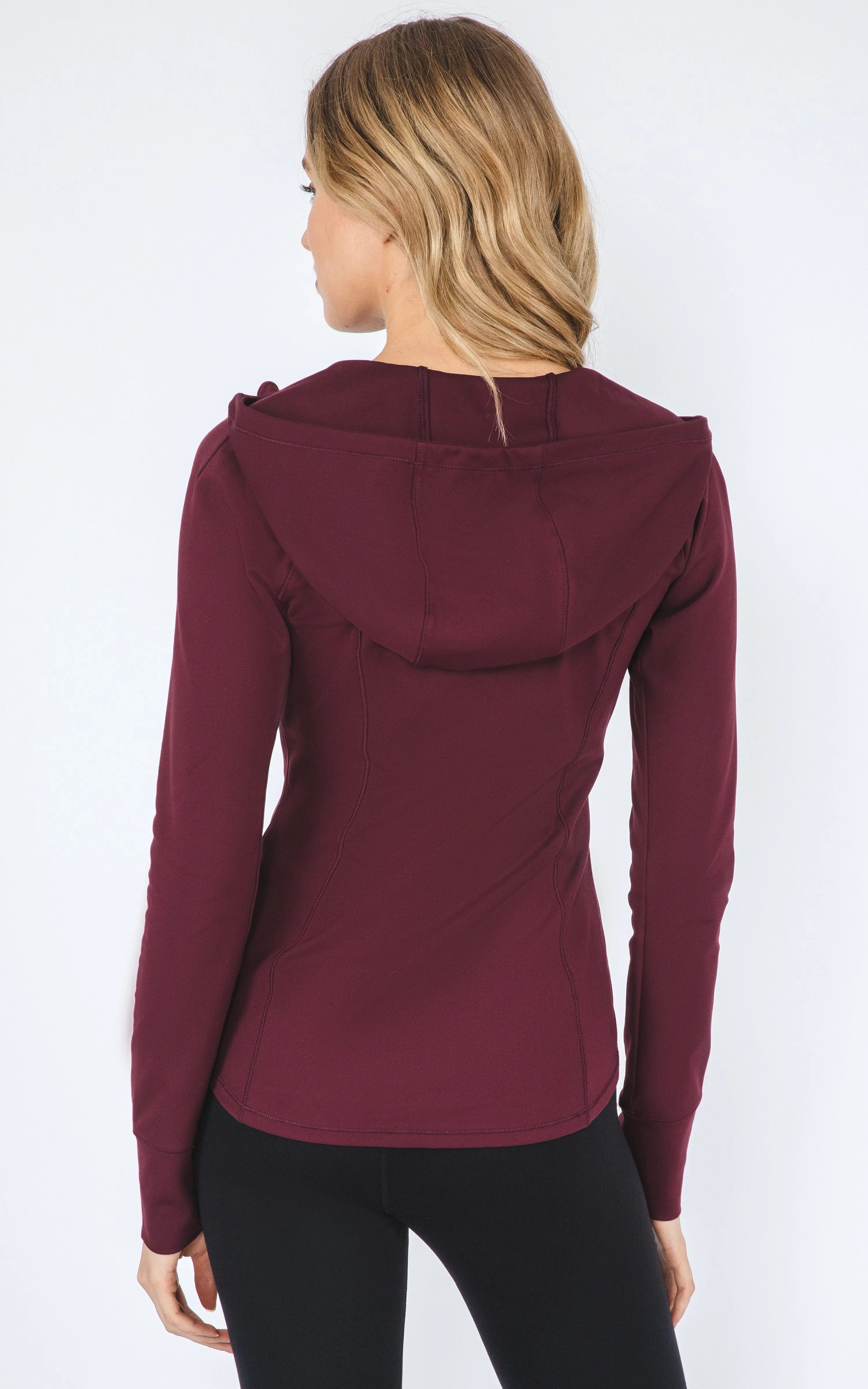 Slim Full Zip Hooded Jacket sold by 90 Degree By Reflex product image thumbnail 2