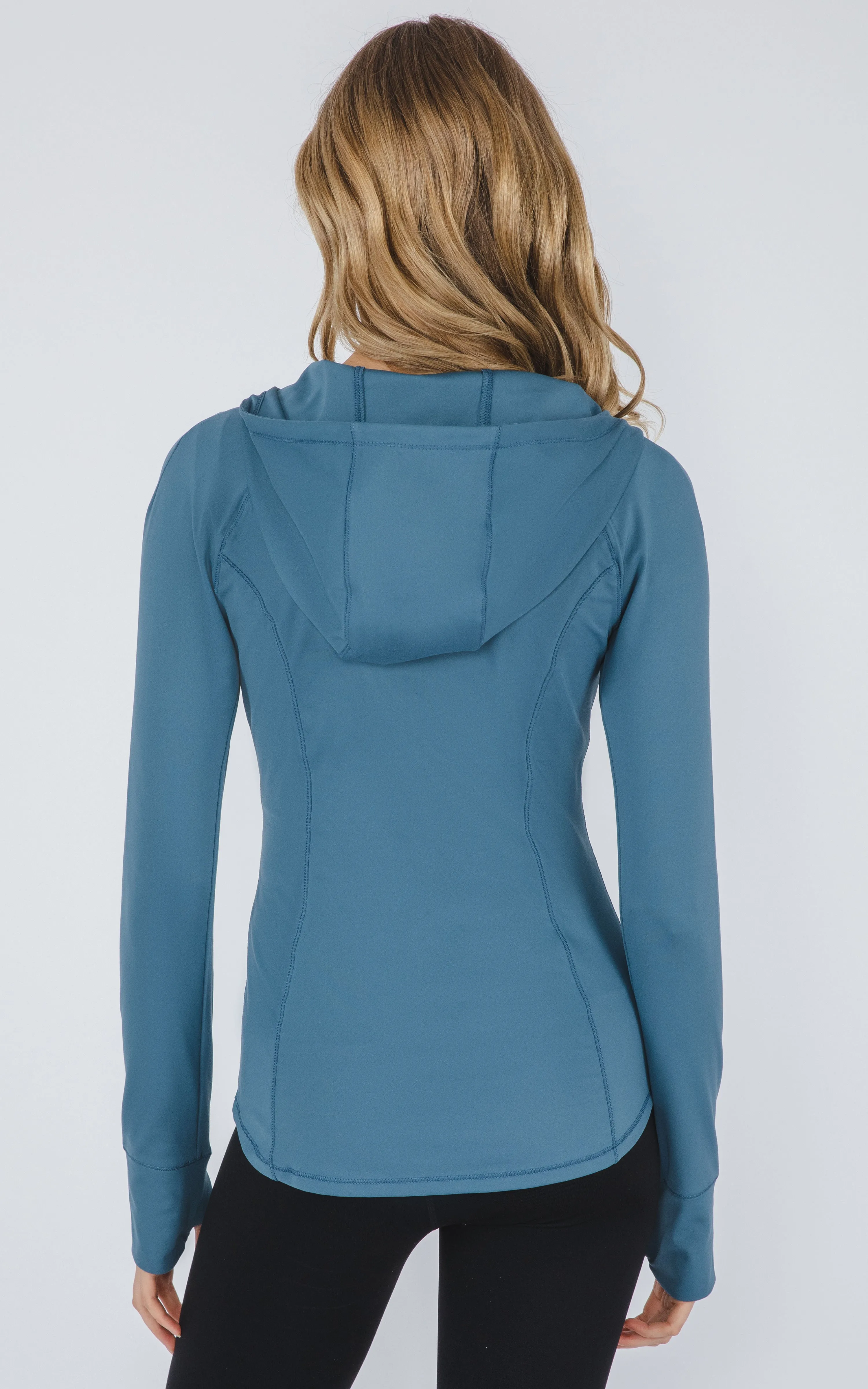 Slim Full Zip Hooded Jacket sold by 90 Degree By Reflex product image thumbnail 4