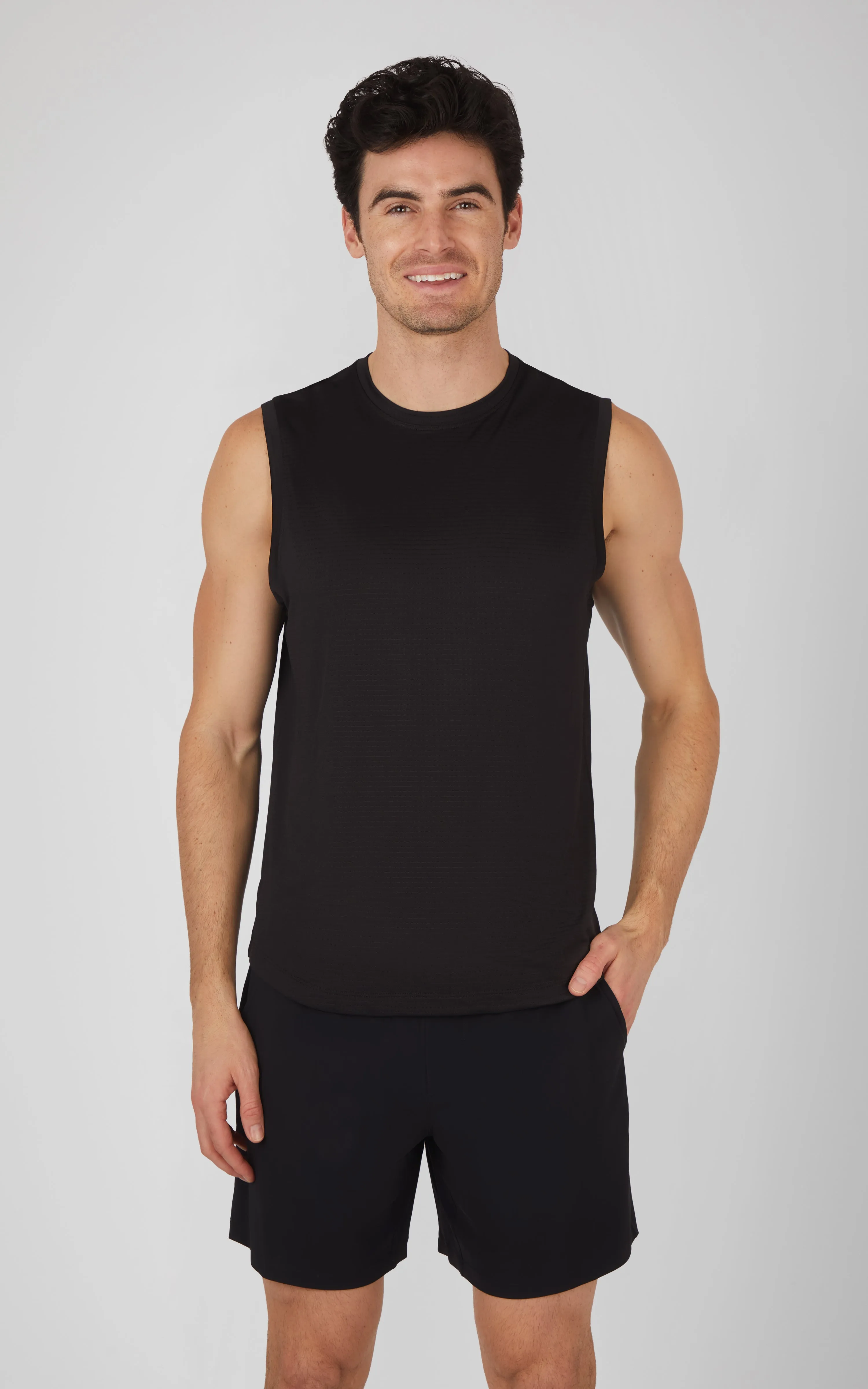 Mens Air Sense Iconic Textured Muscle Tank sold by 90 Degree By Reflex product image thumbnail 4