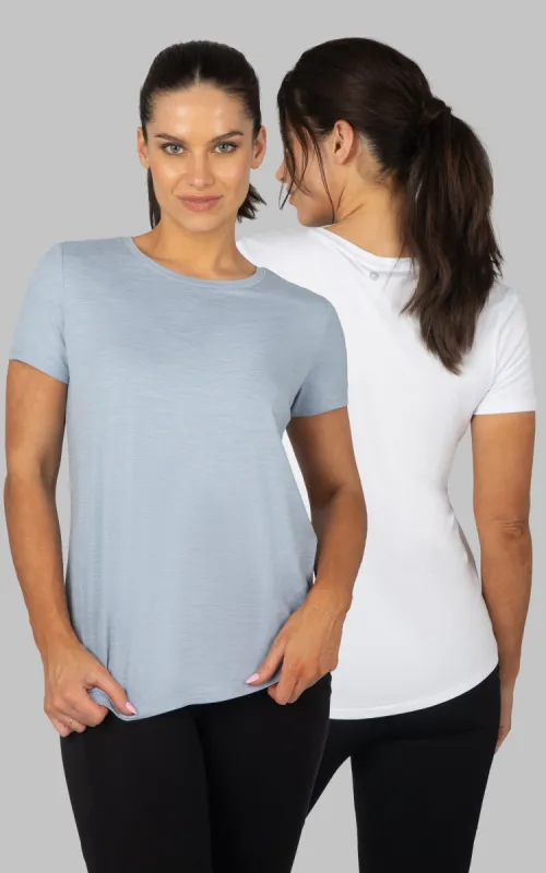 2 PK Short Sleeve Studio Tee sold by 90 Degree By Reflex