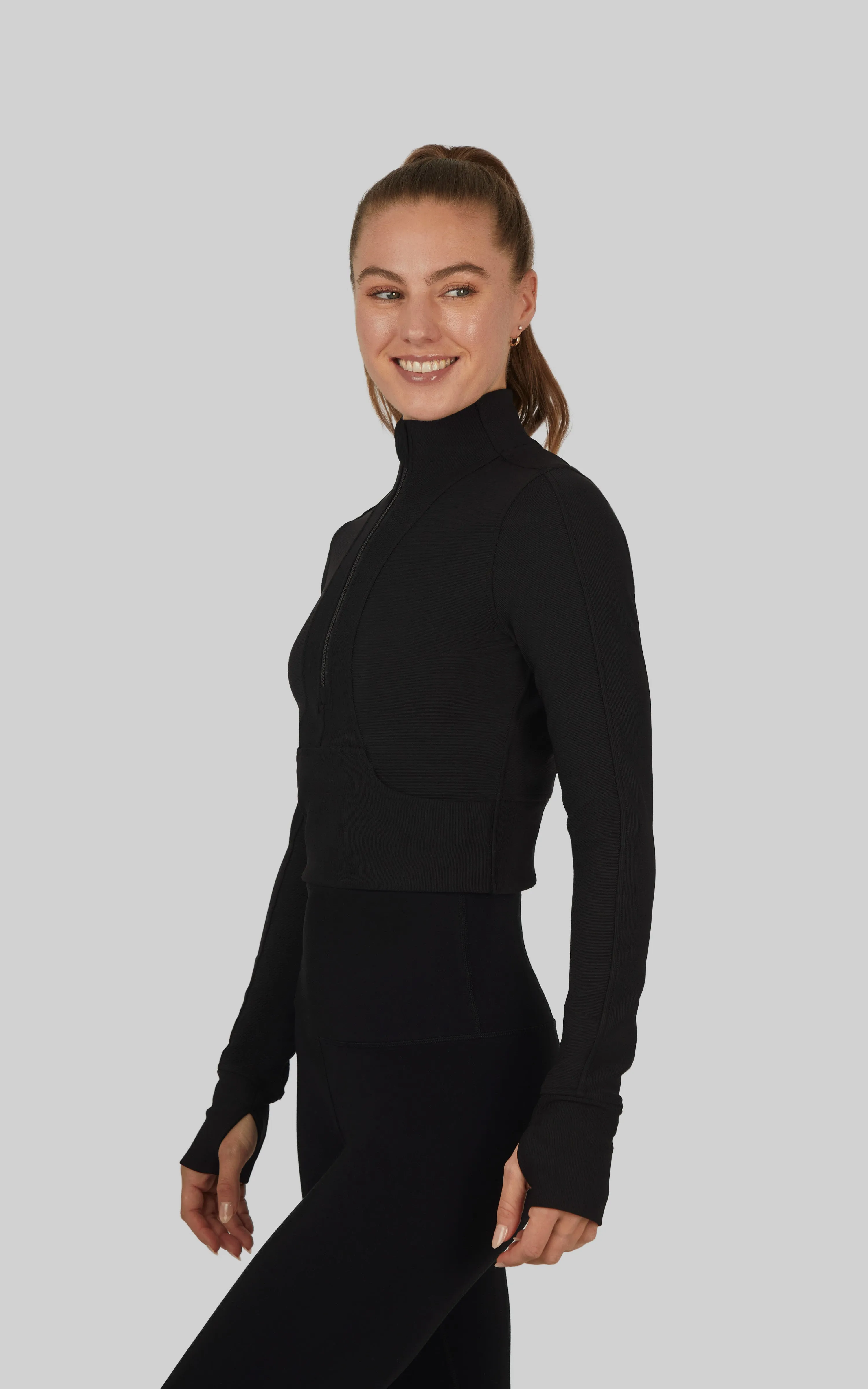 Vortex Ribbed Academy Half Zip Jacket sold by 90 Degree By Reflex product image thumbnail 2