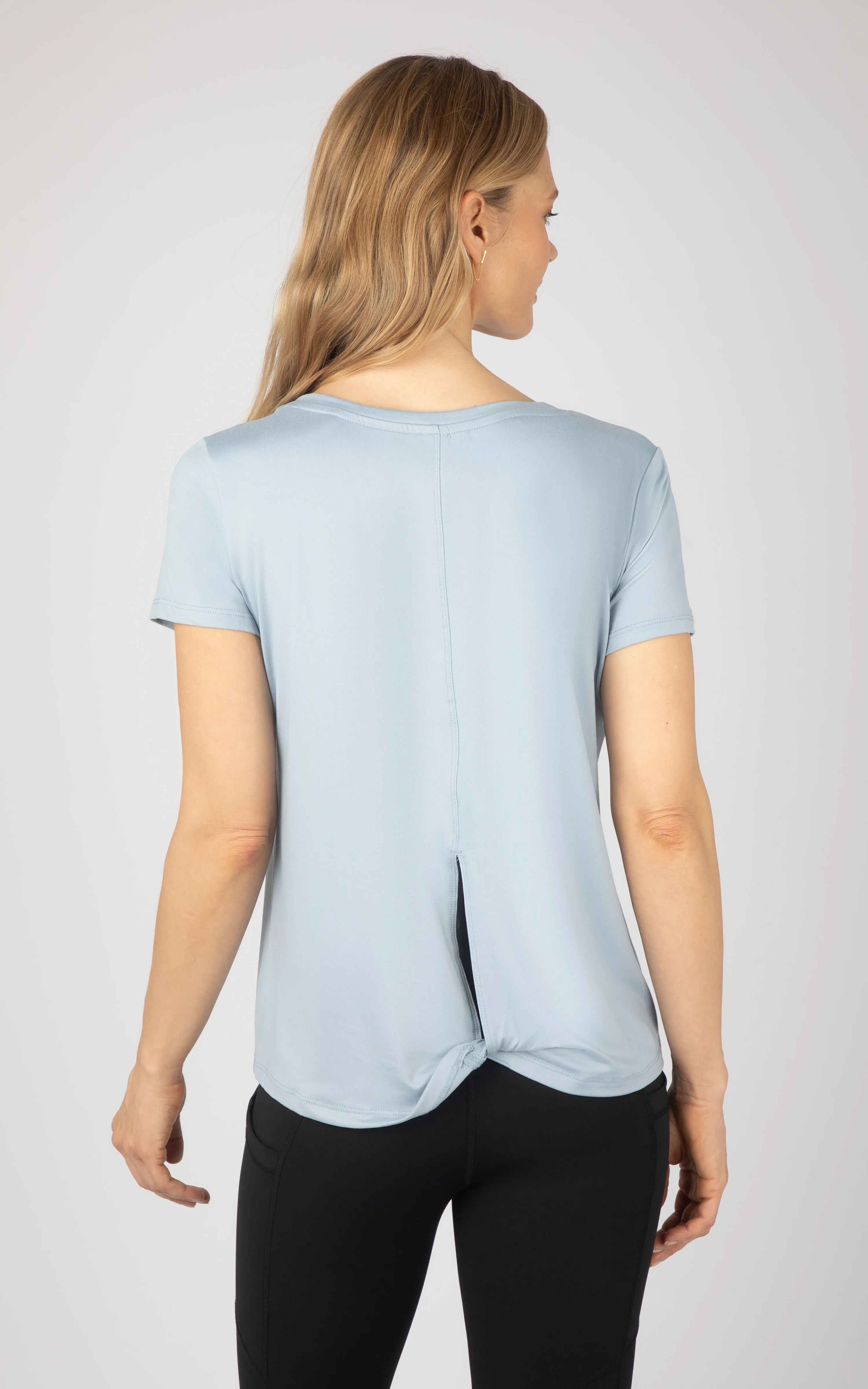 2 Pack Super Soft Camden Open Back Short Sleeve Shirt sold by 90 Degree By Reflex product image thumbnail 3
