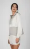 Gardenia Radiant Color Block Tatum Hooded Jacket sold by 90 Degree By Reflex