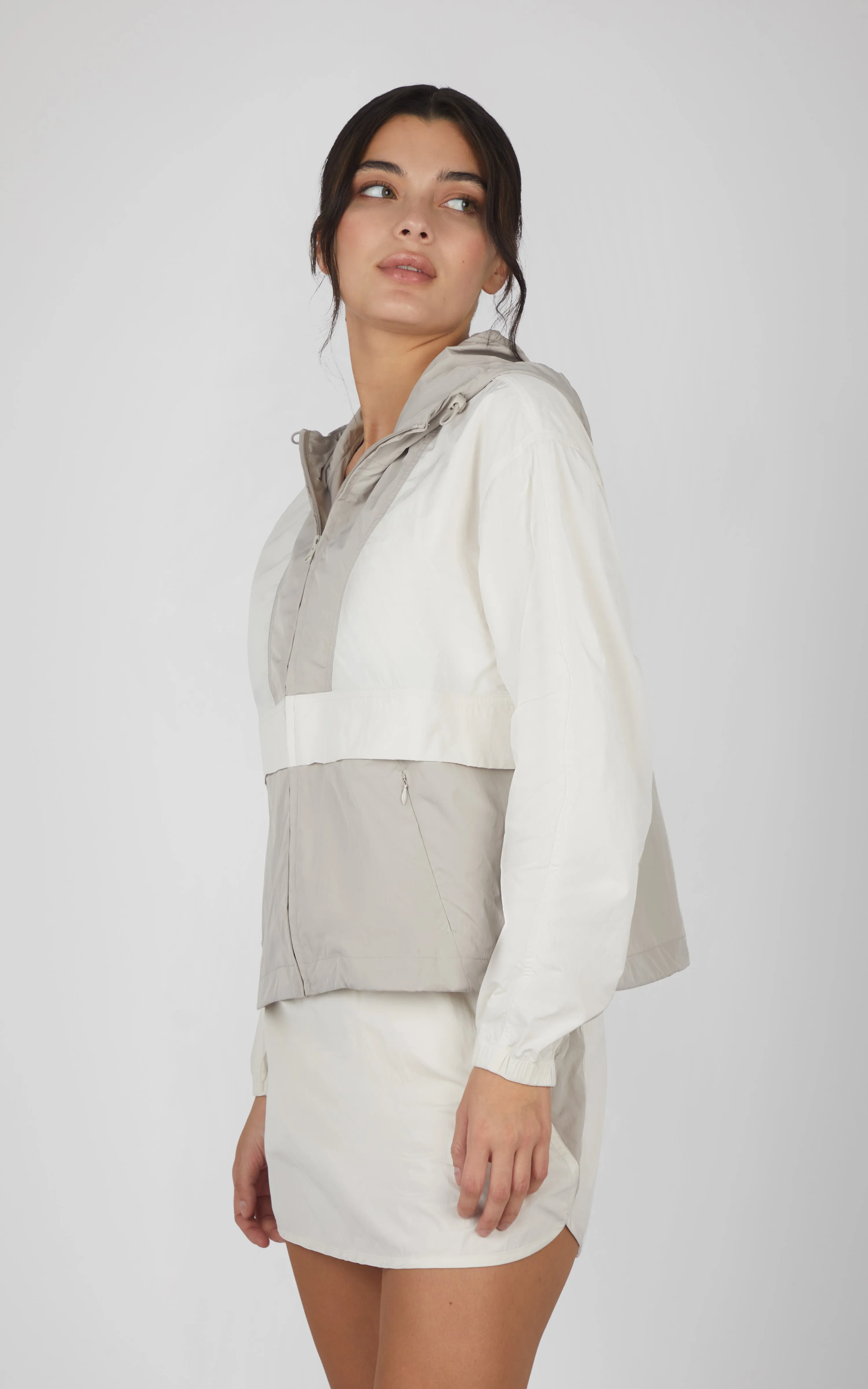 Gardenia Radiant Color Block Tatum Hooded Jacket sold by 90 Degree By Reflex product image thumbnail 3