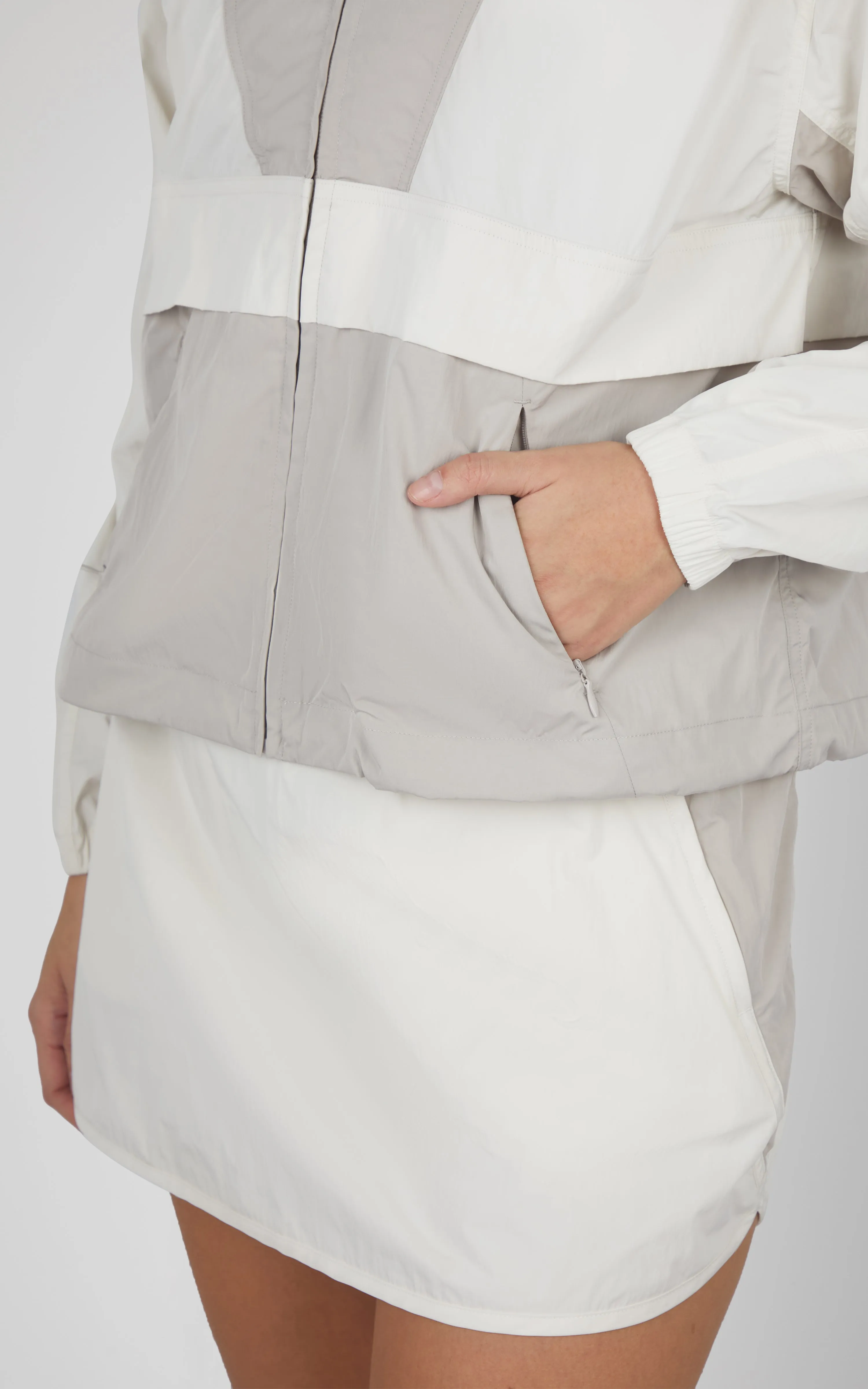 Gardenia Radiant Color Block Tatum Hooded Jacket sold by 90 Degree By Reflex product image thumbnail 2