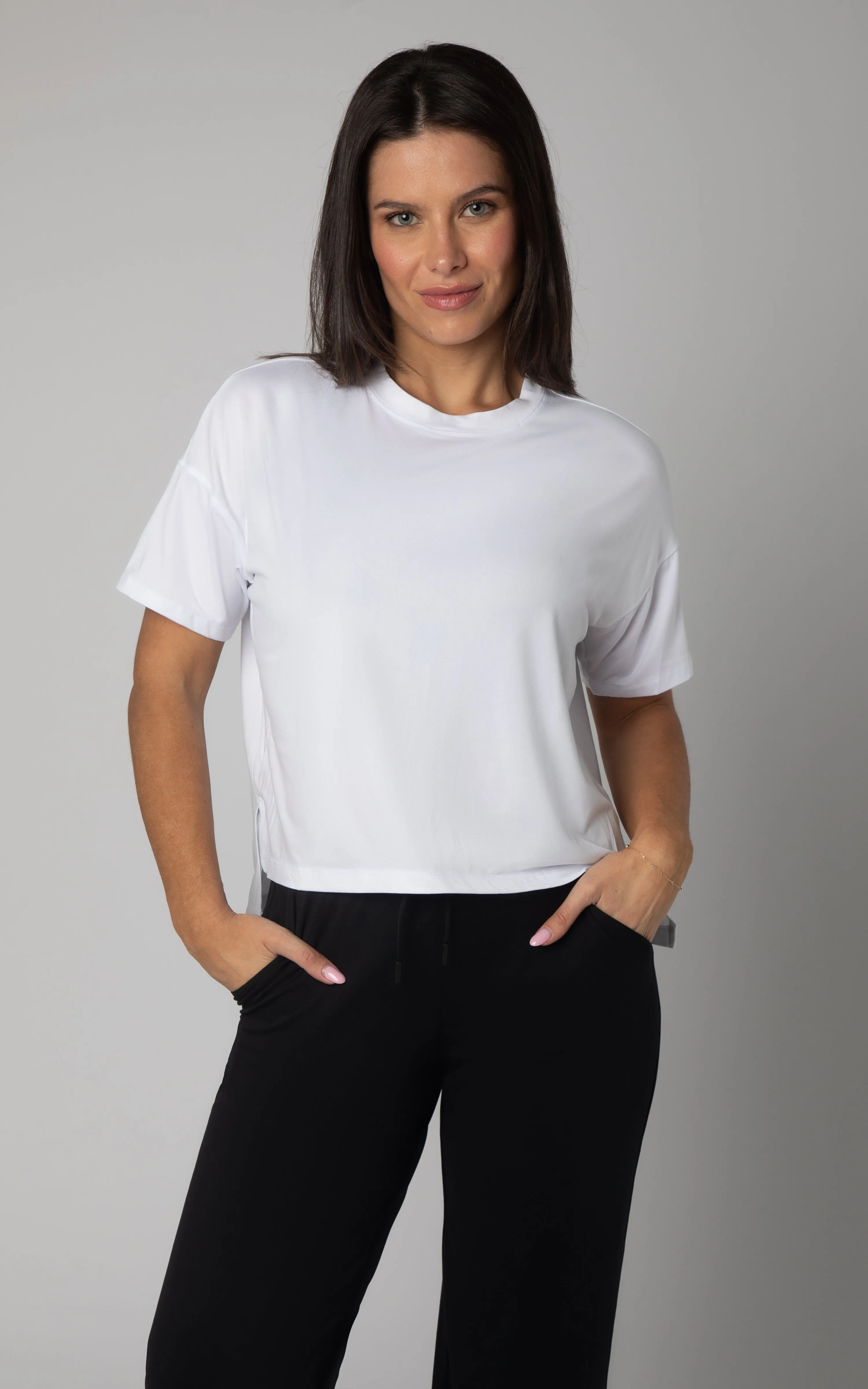 2 Pack Hi Low Short Sleeve Tee sold by 90 Degree By Reflex product image thumbnail 2