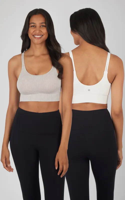 2 Pack Stone Wash Seamless Malibu Seaside Bra sold by 90 Degree By Reflex