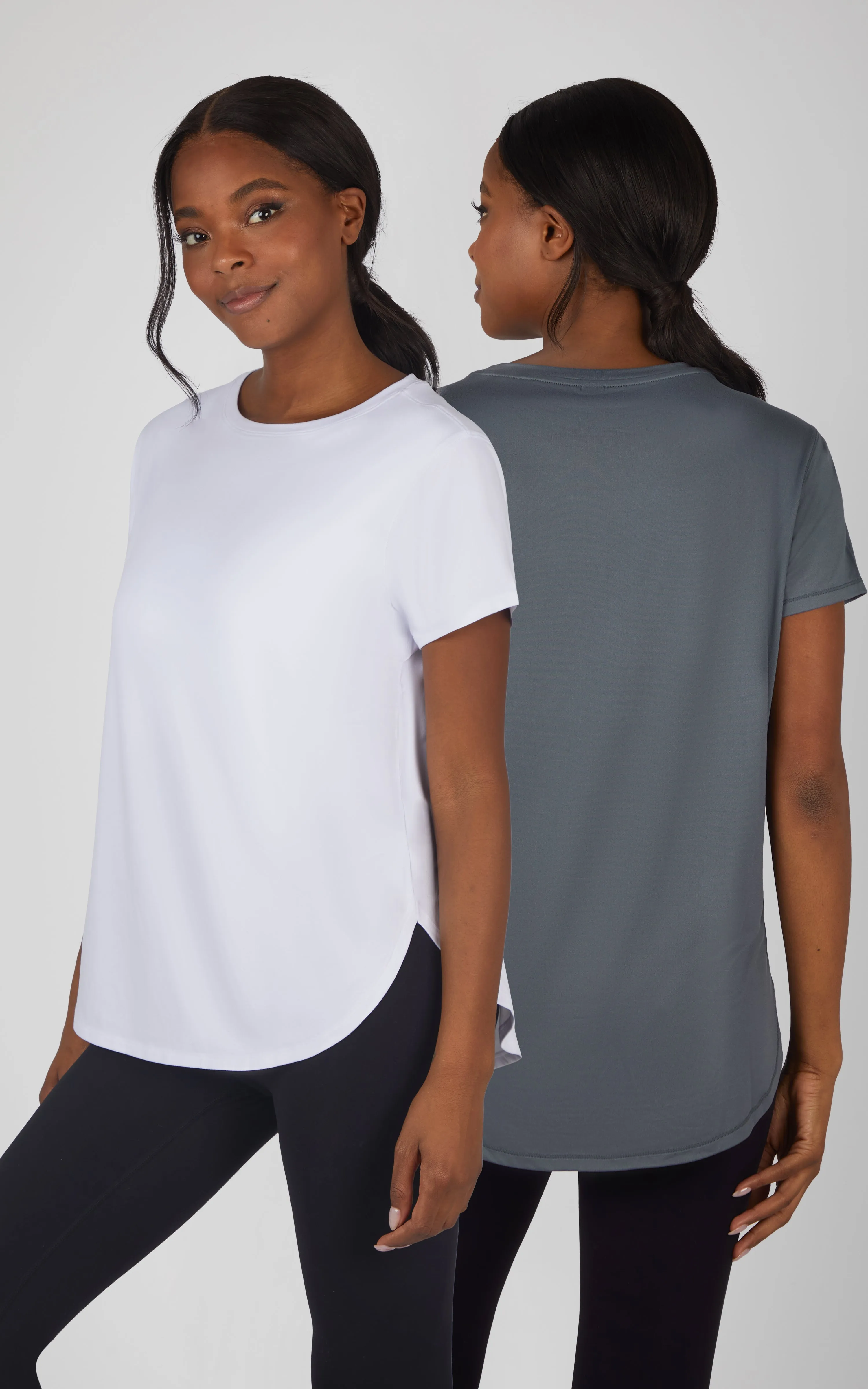 2 PK Hi Low Short Sleeve Tee sold by 90 Degree By Reflex product image thumbnail 2