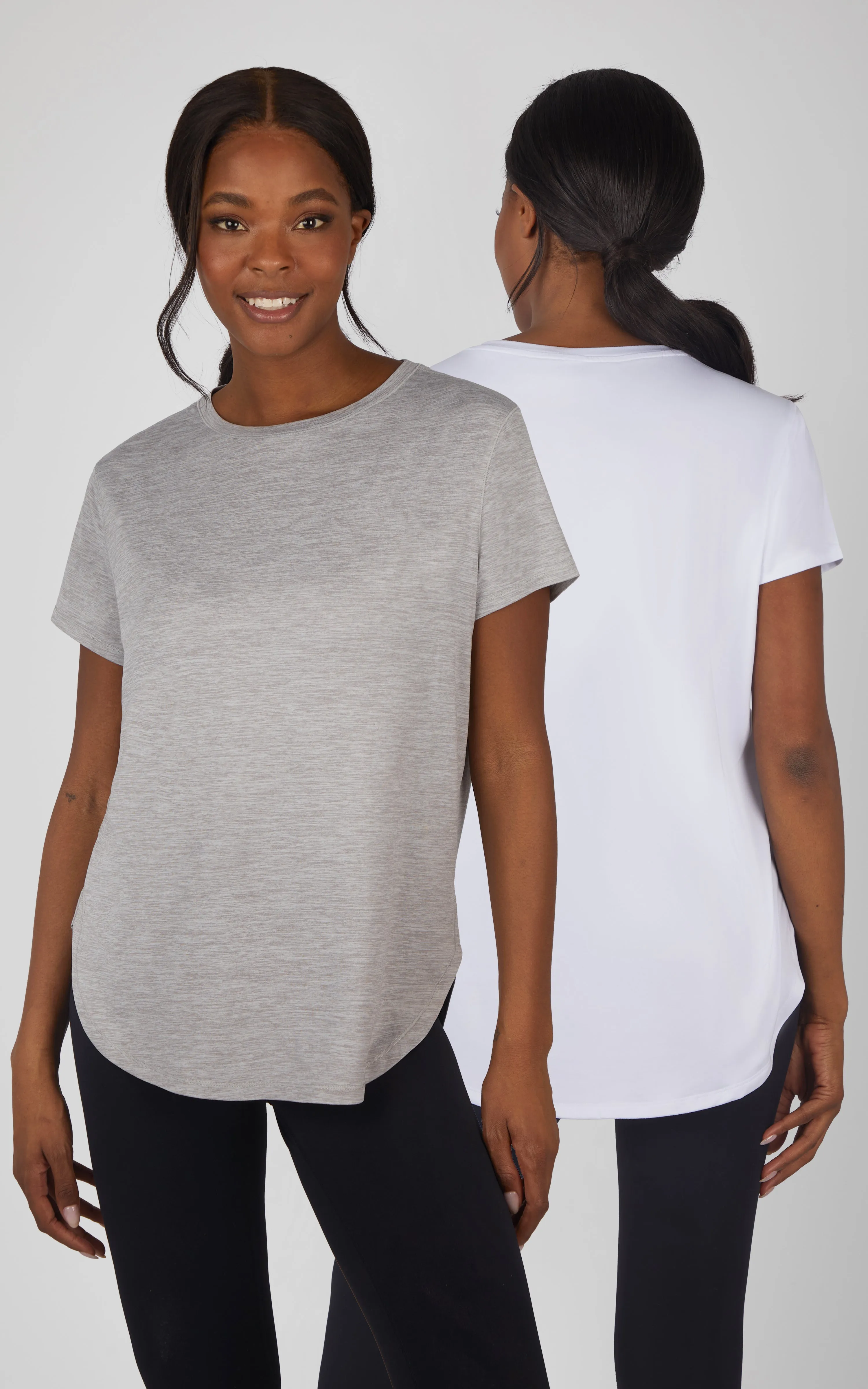 2 PK Hi Low Short Sleeve Tee sold by 90 Degree By Reflex product image thumbnail 3