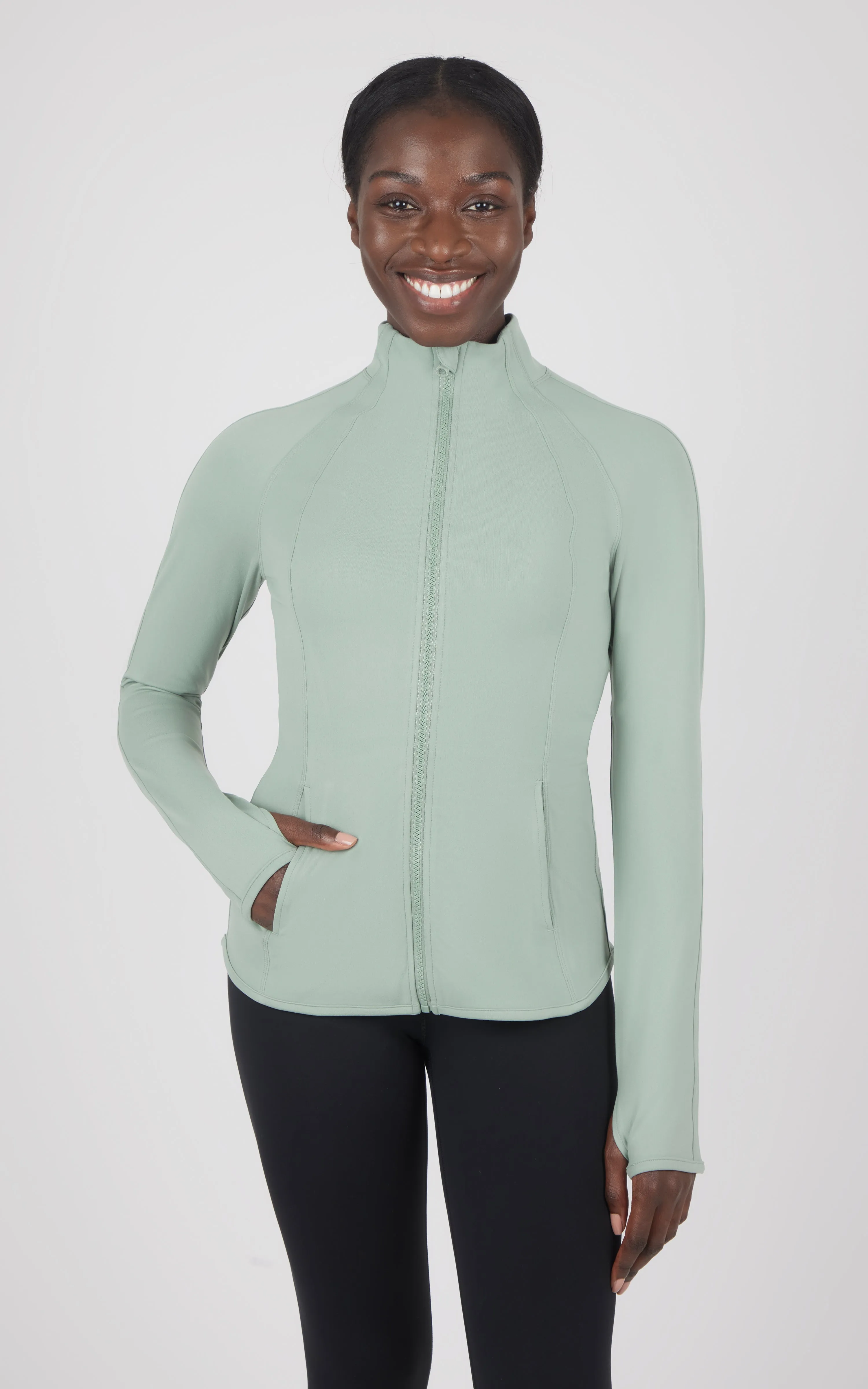 Lux Flared Full Zip Jacket sold by 90 Degree By Reflex