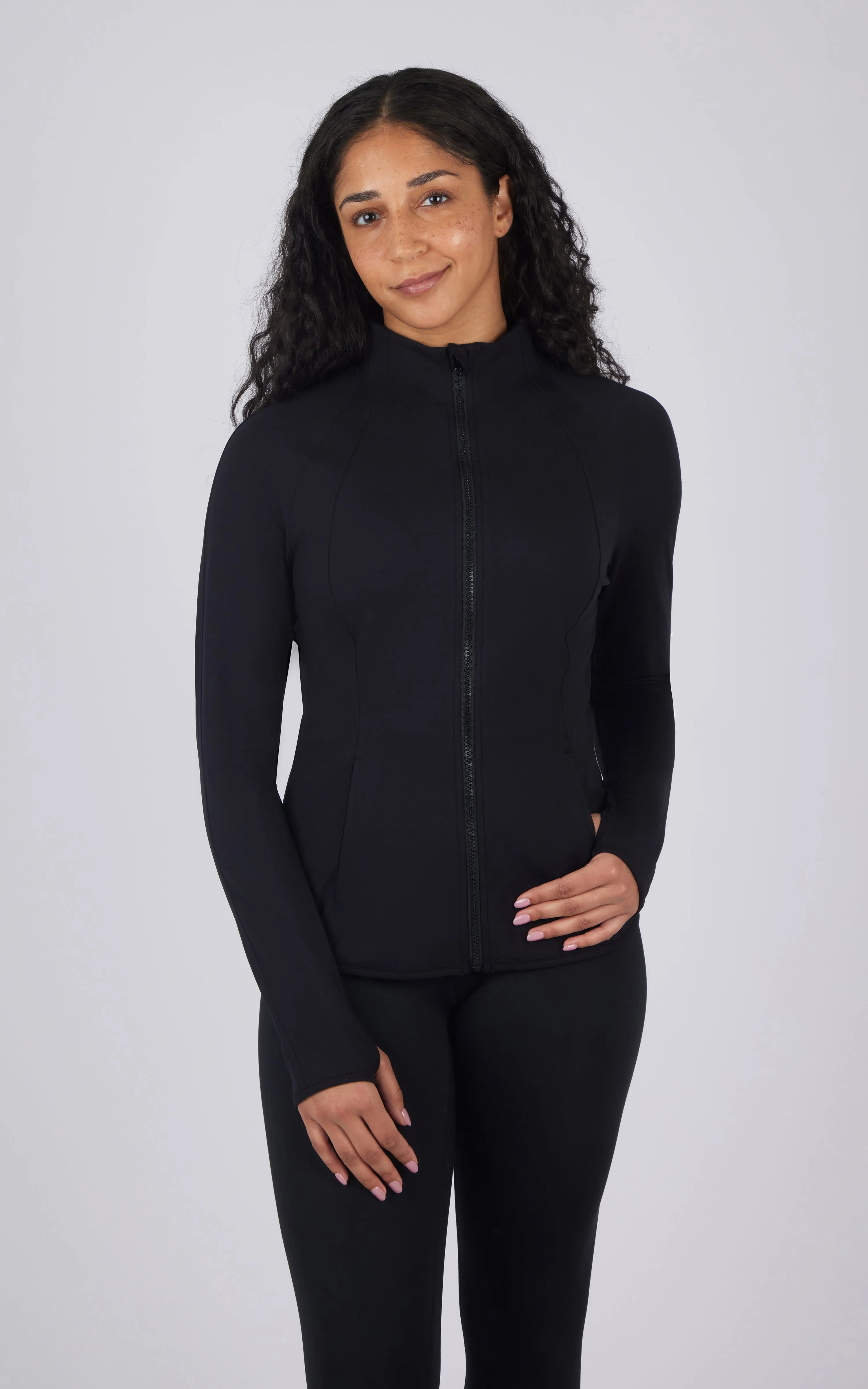Lux Flared Full Zip Jacket sold by 90 Degree By Reflex product image thumbnail 4