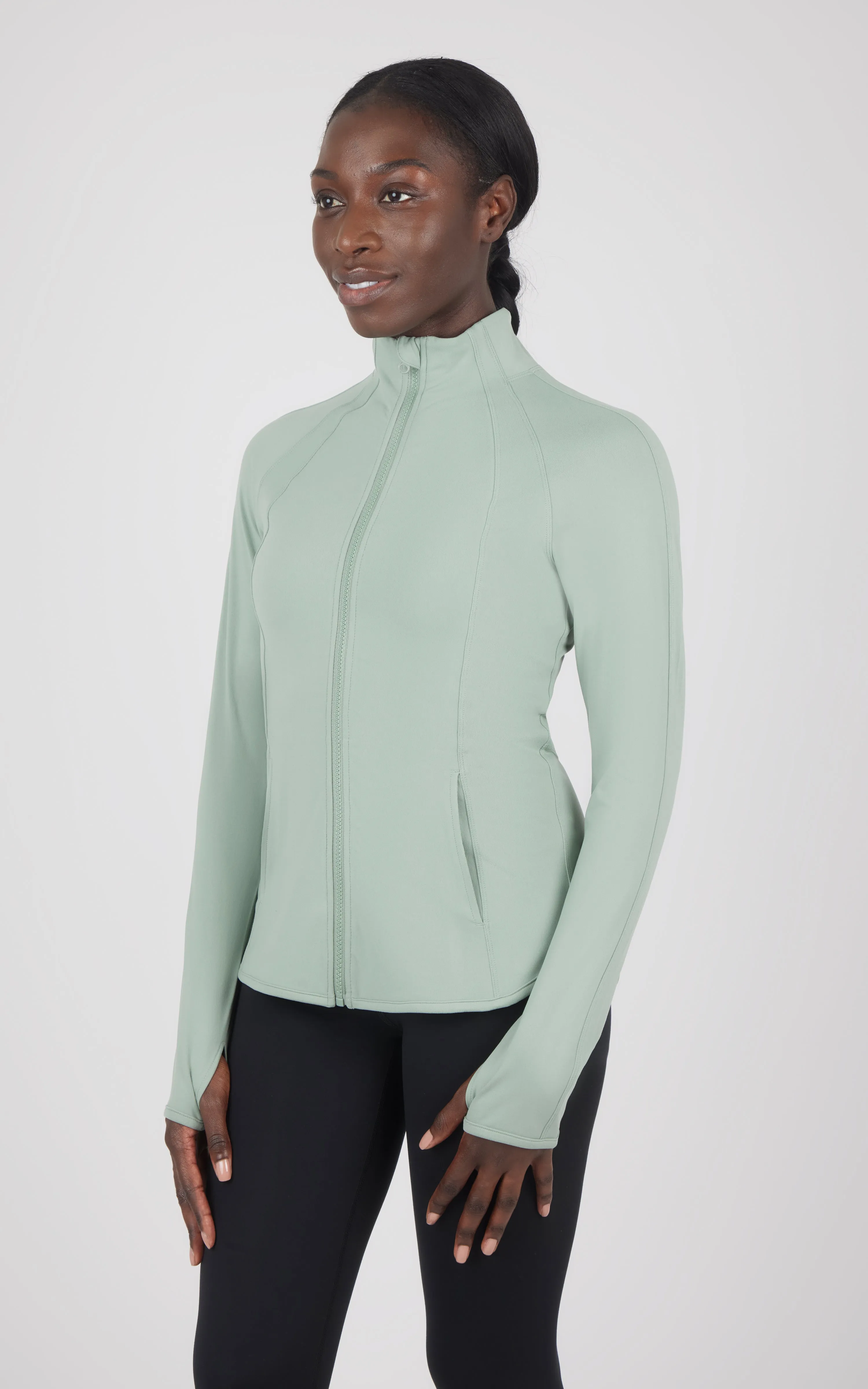 Lux Flared Full Zip Jacket sold by 90 Degree By Reflex product image thumbnail 2