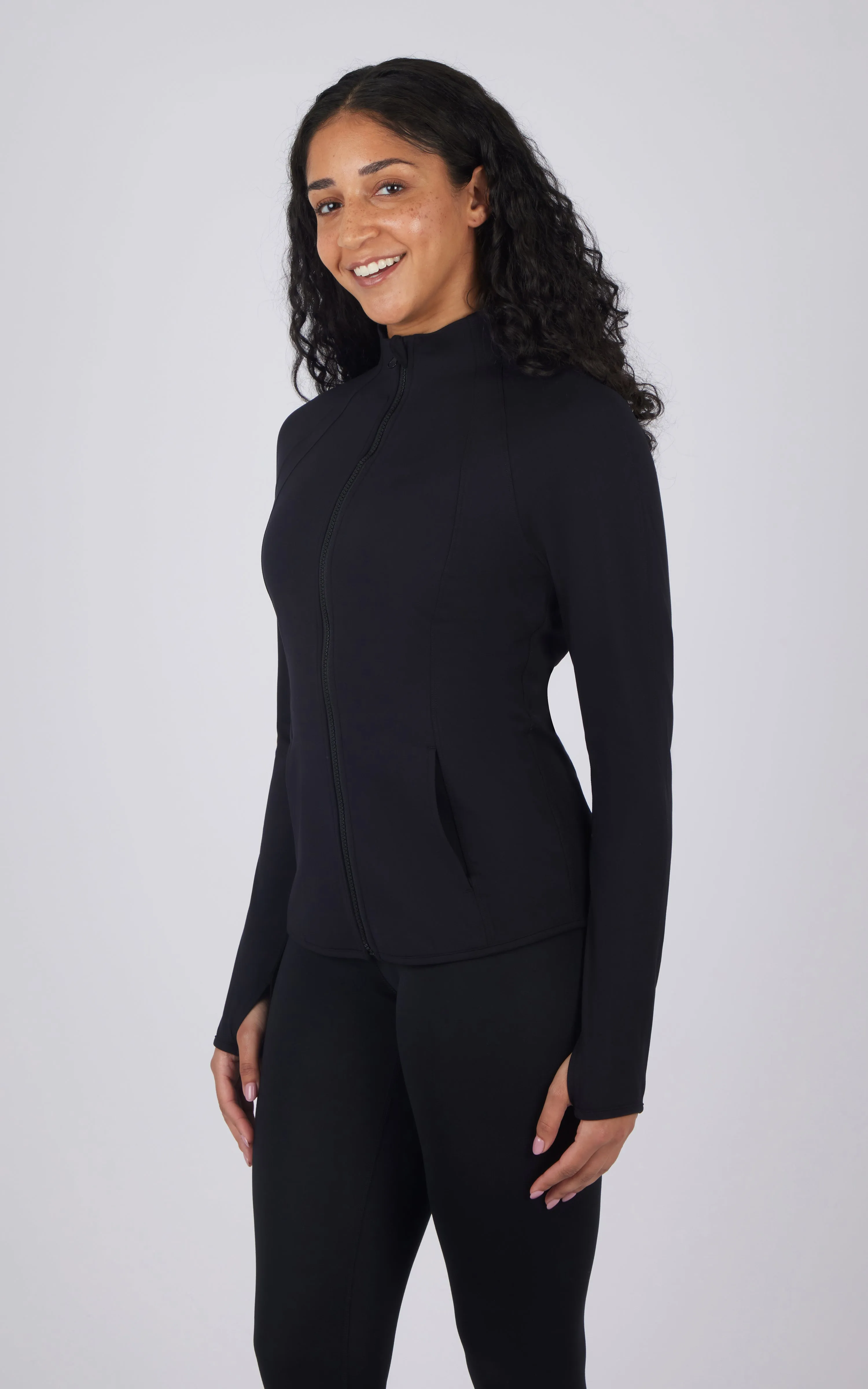 Lux Flared Full Zip Jacket sold by 90 Degree By Reflex product image thumbnail 5