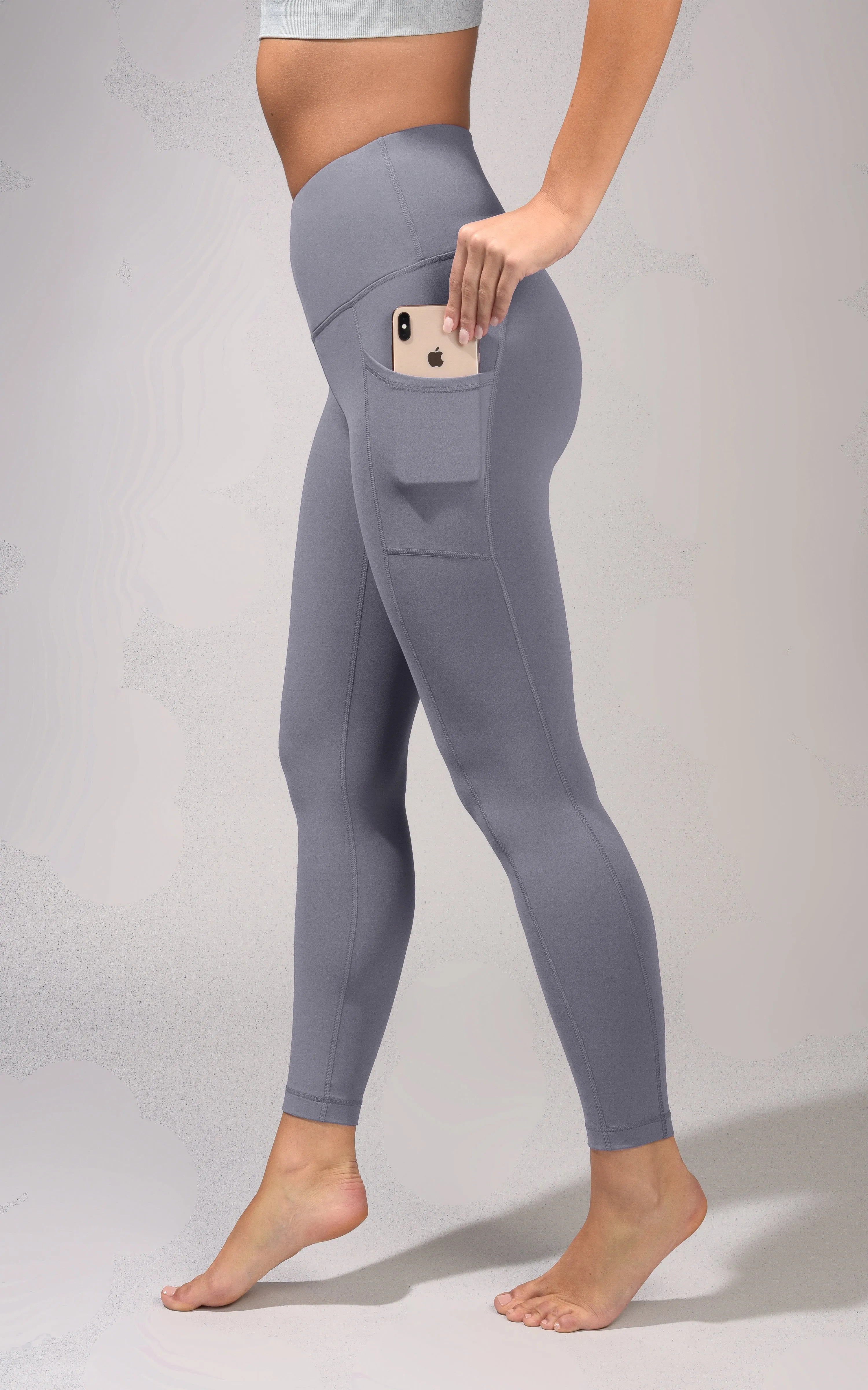 Nude Tech High Waist Side Pocket 7/8 Ankle Legging sold by 90 Degree By Reflex product image thumbnail 4