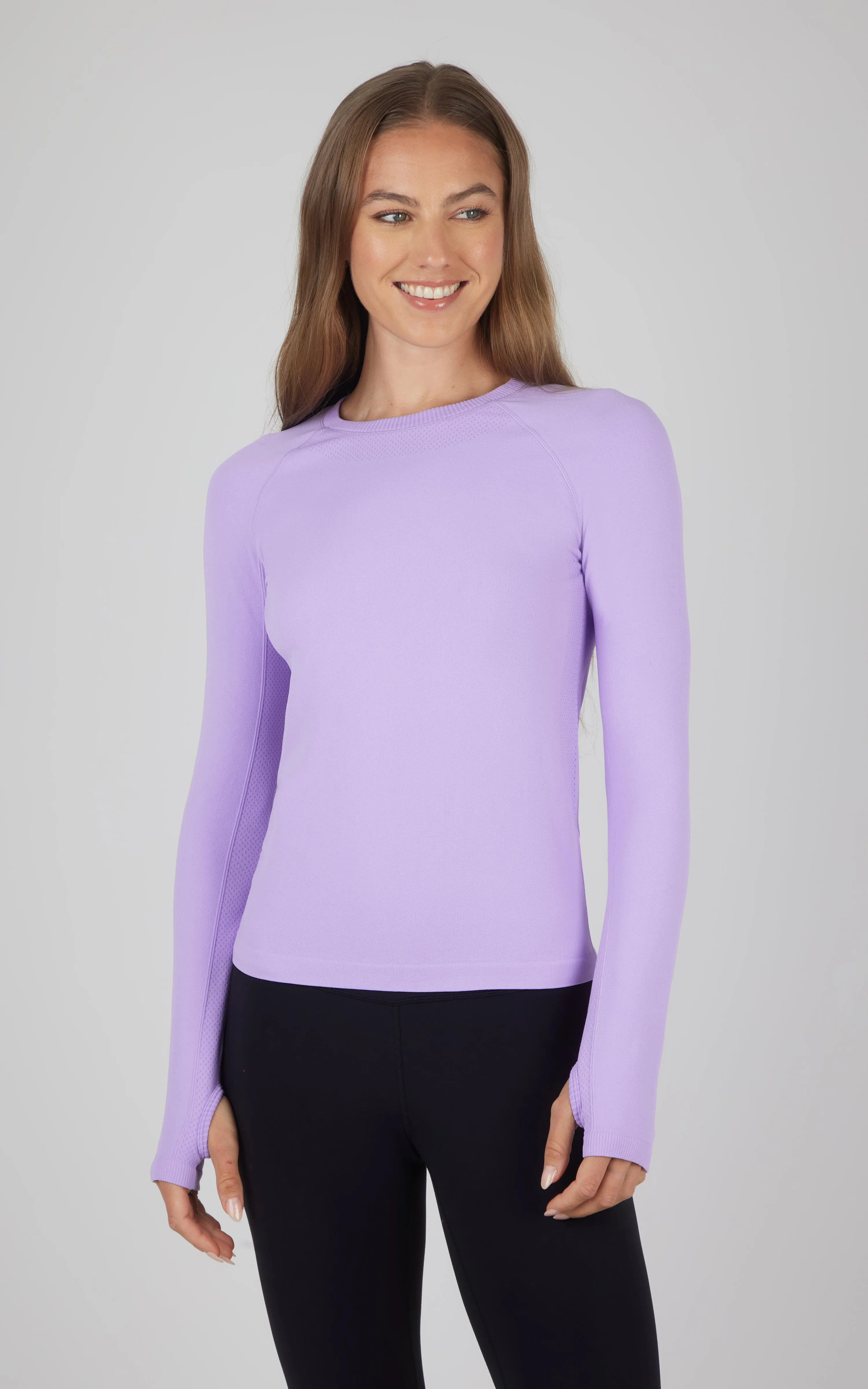 Seamless Long Sleeve Active Shirt sold by 90 Degree By Reflex product image thumbnail 3