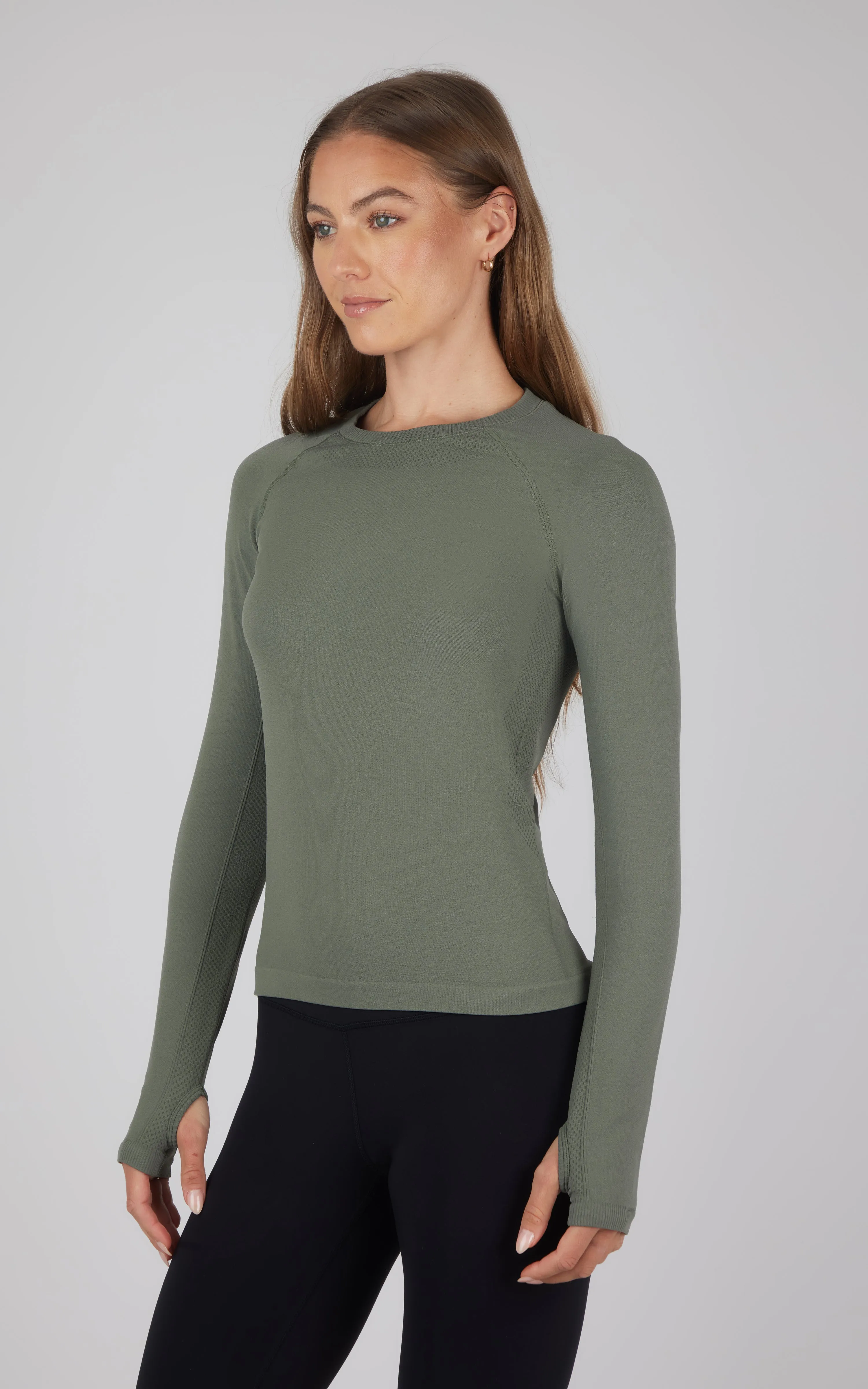 Seamless Long Sleeve Active Shirt sold by 90 Degree By Reflex product image thumbnail 2