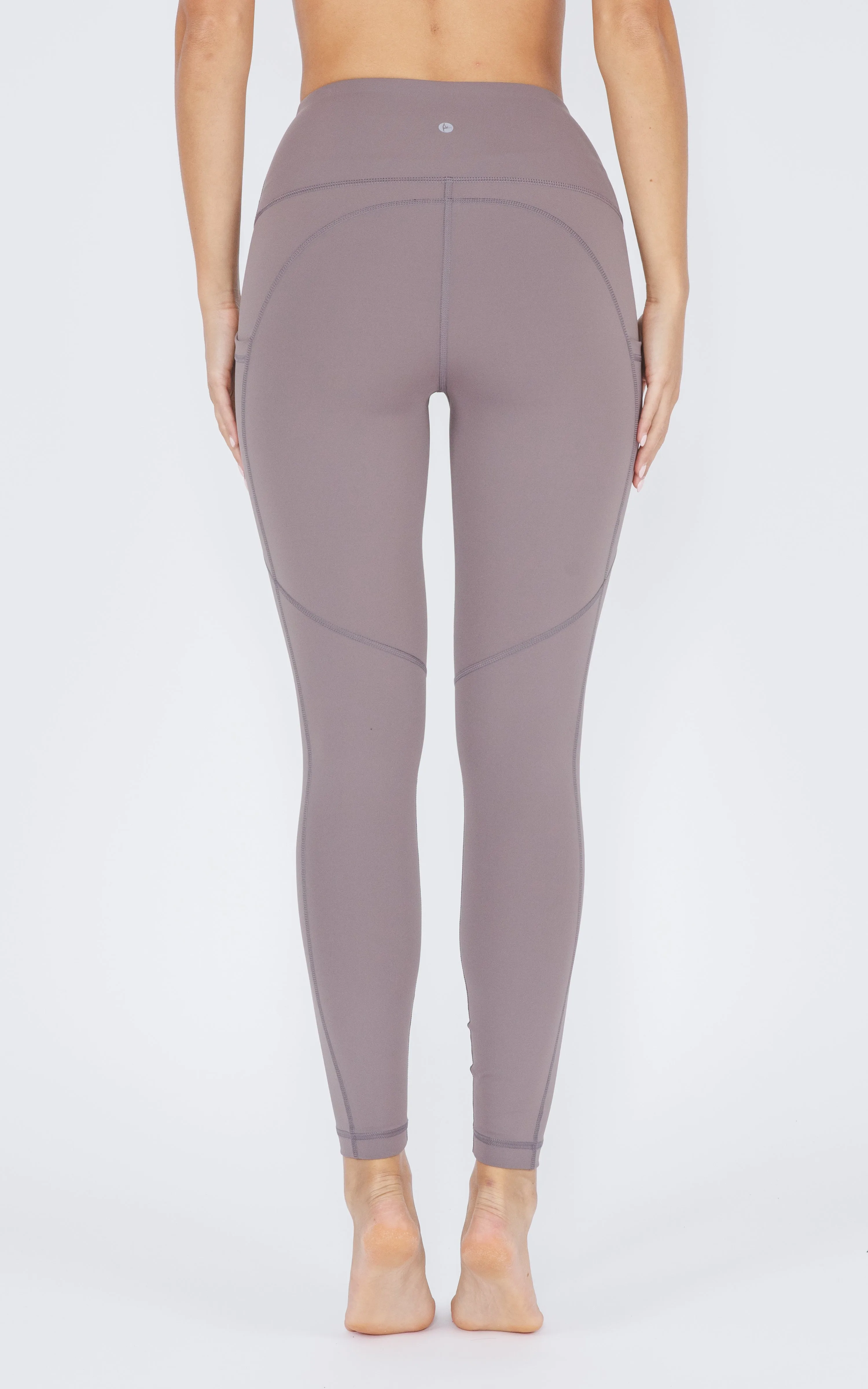 WINNYC Squat Proof Interlink High Waist 7/8 Ankle Legging with Back Curved Yoke sold by 90 Degree By Reflex product image thumbnail 5