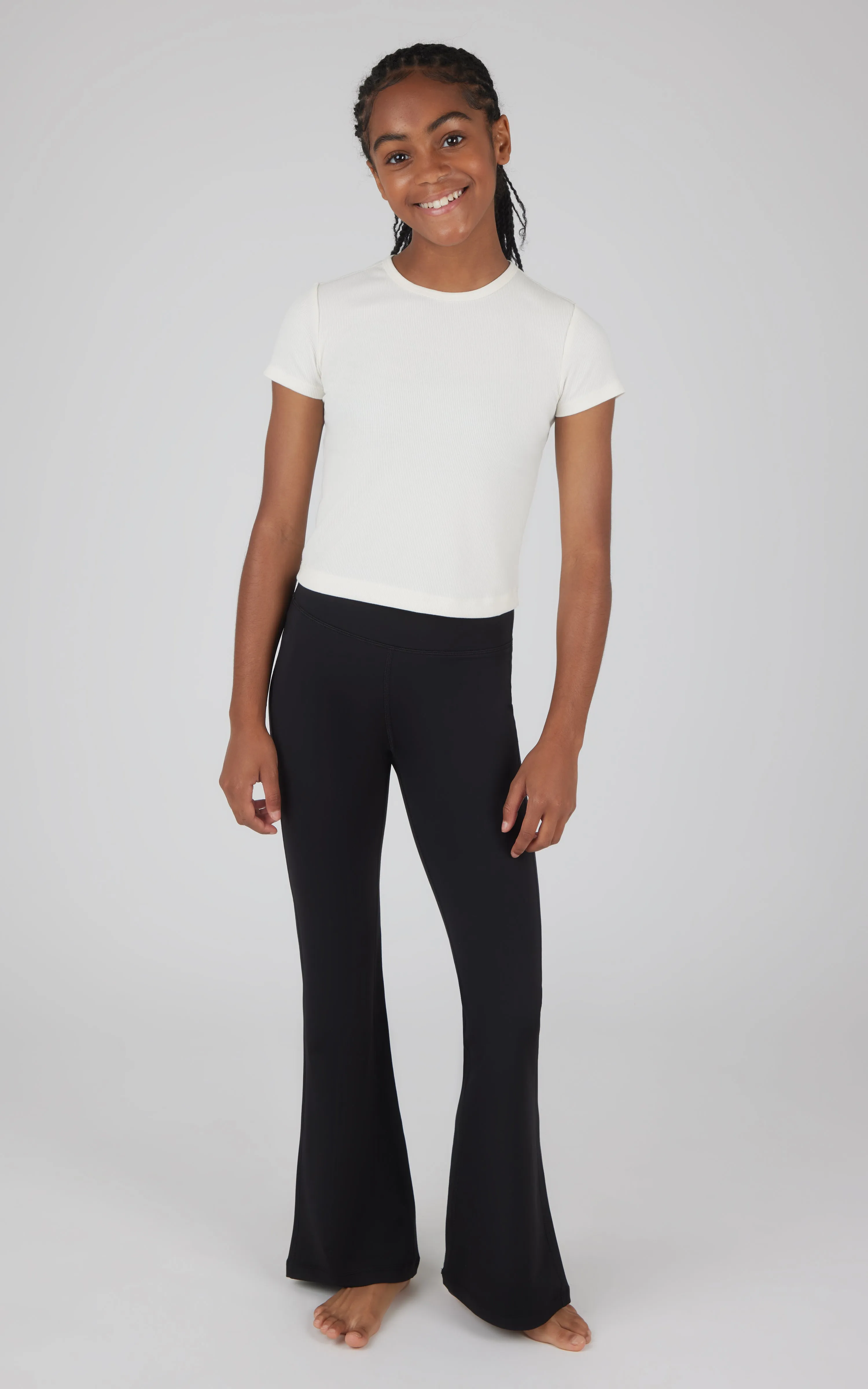 Girls 2 Pack Interlock Everyday Full Length Legging and Everyday Interlock High Waist Flared Pant sold by 90 Degree By Reflex product image thumbnail 5