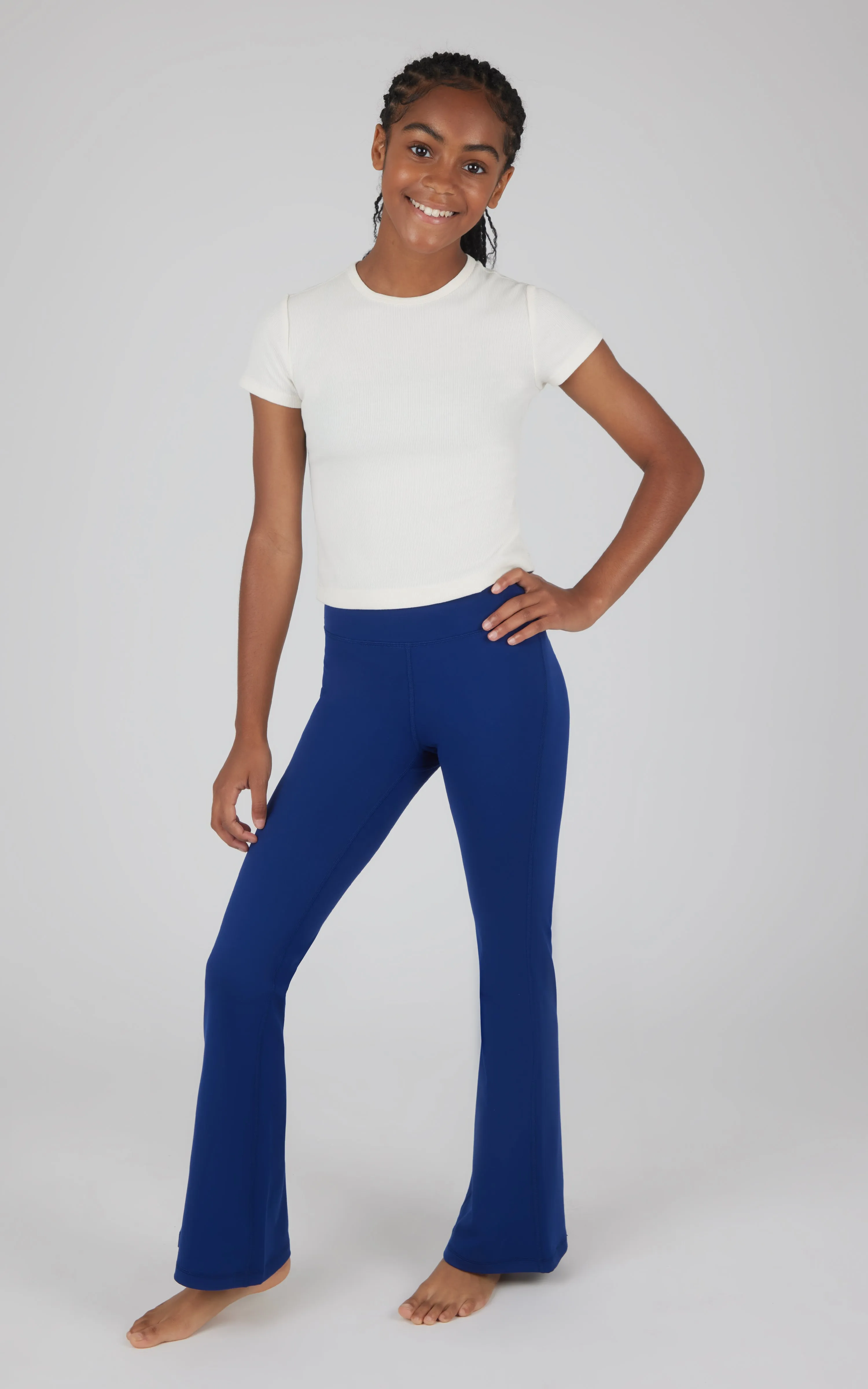 Girls 2 Pack Interlock Everyday Full Length Legging and Everyday Interlock High Waist Flared Pant sold by 90 Degree By Reflex product image thumbnail 3