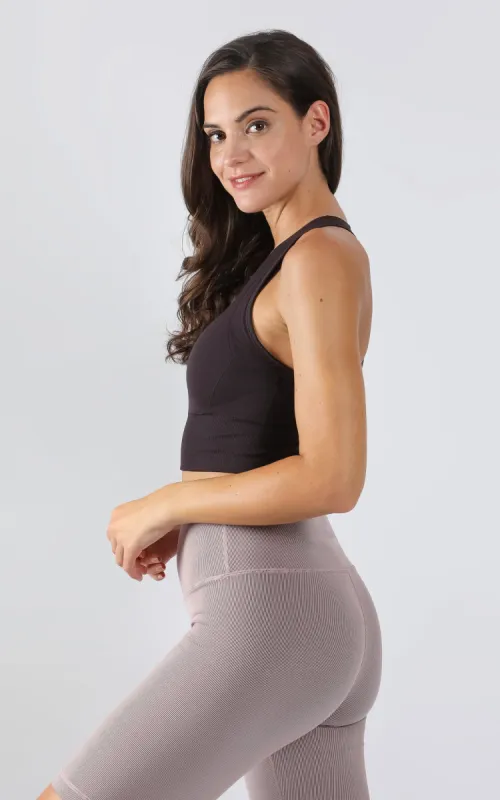 High Neck Seamless Racerback Long Bra sold by 90 Degree By Reflex