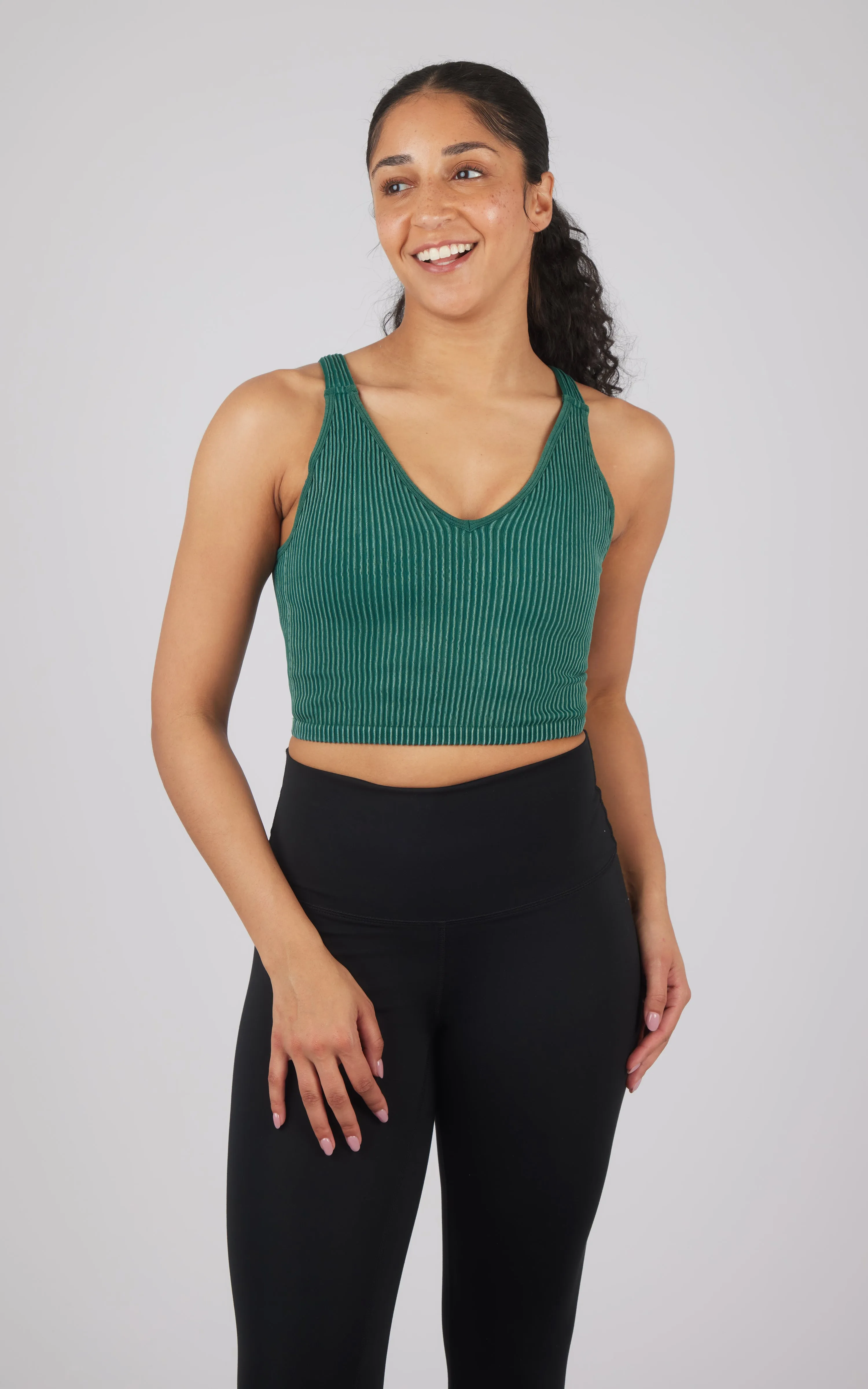 2 PK Stone Wash V-Neck Tank sold by 90 Degree By Reflex product image thumbnail 3