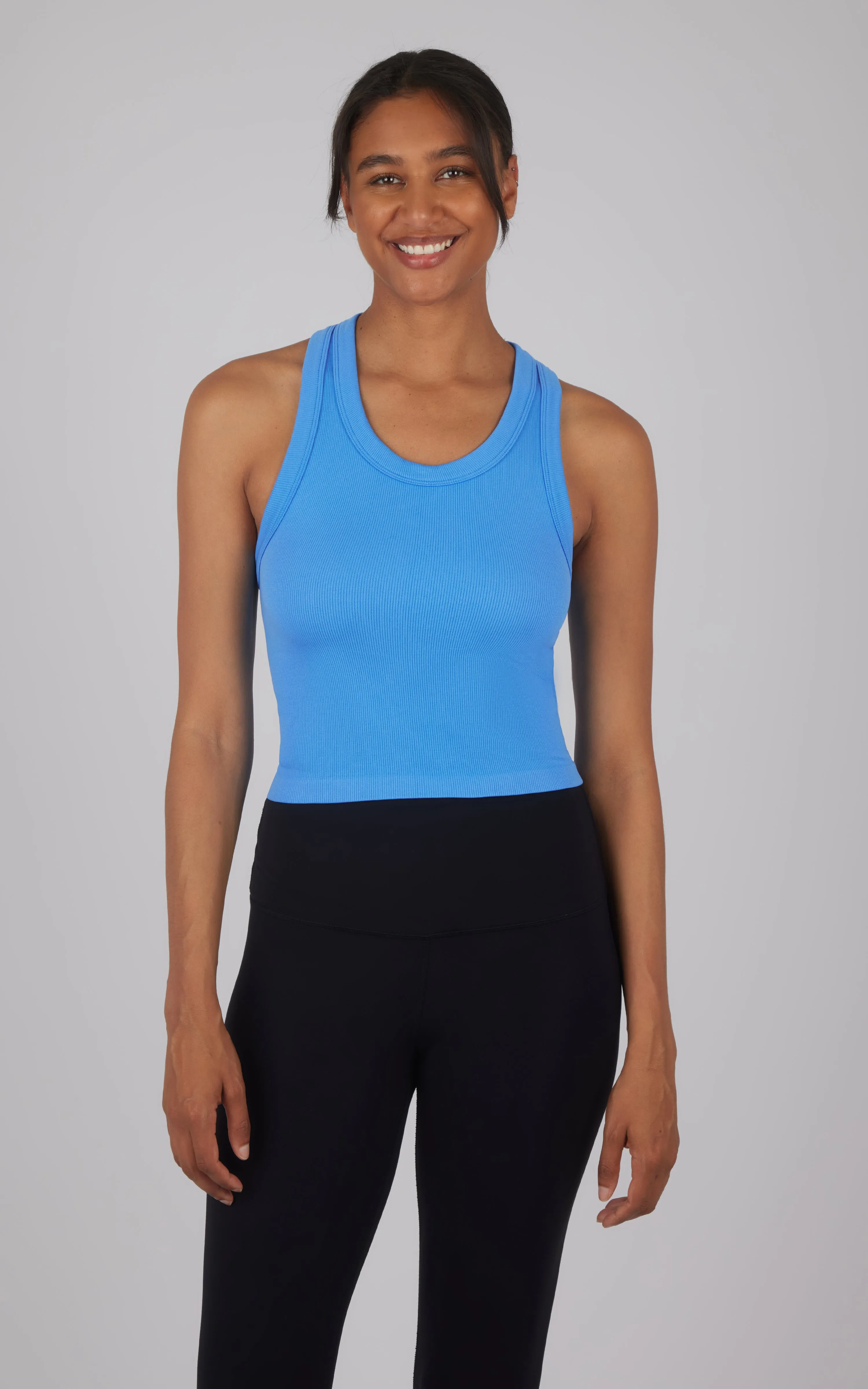 3 PK Ribbed Racerback Tank sold by 90 Degree By Reflex product image thumbnail 4