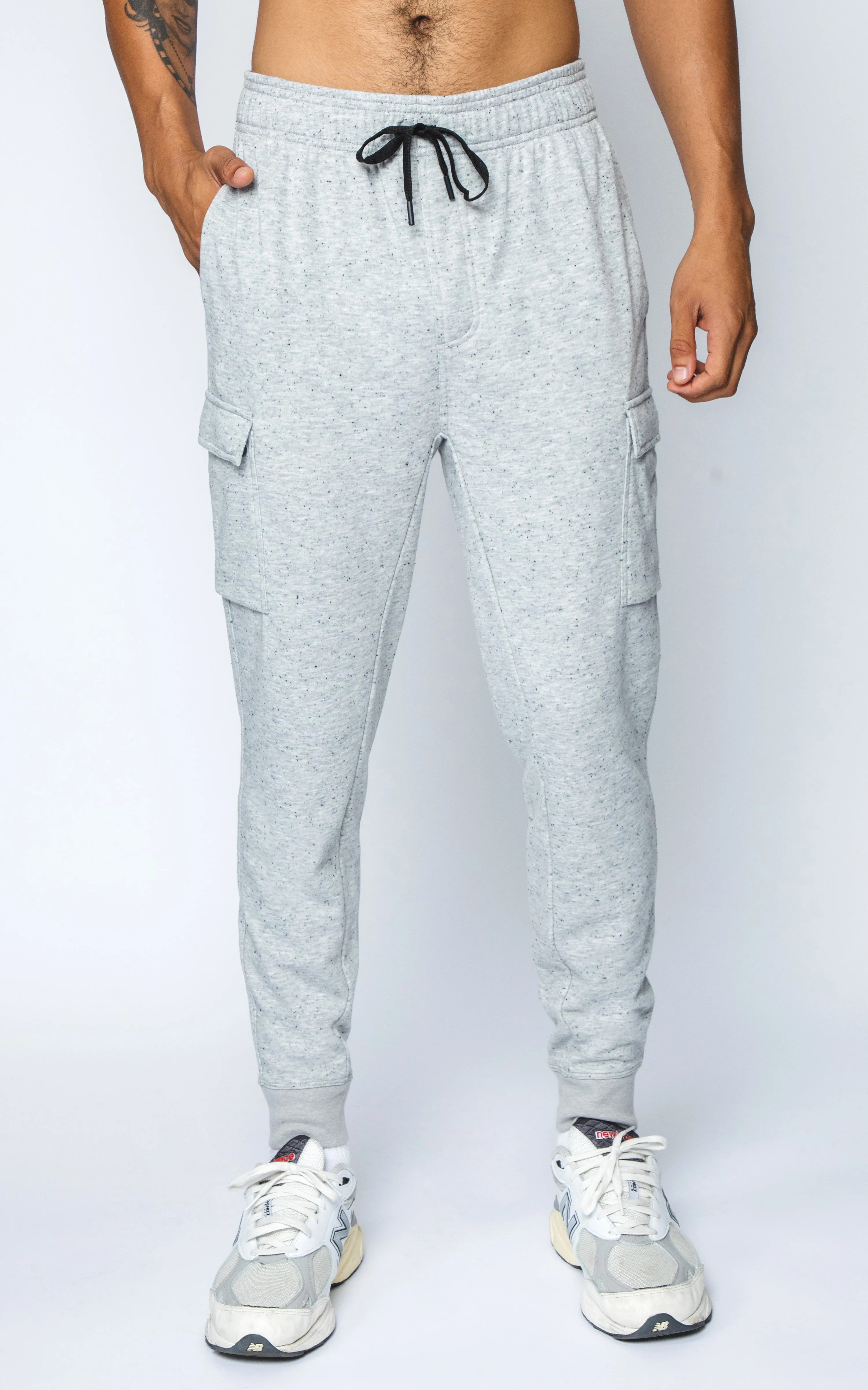 Mens Side Pocket Jogger with Snap Buttons sold by 90 Degree By Reflex