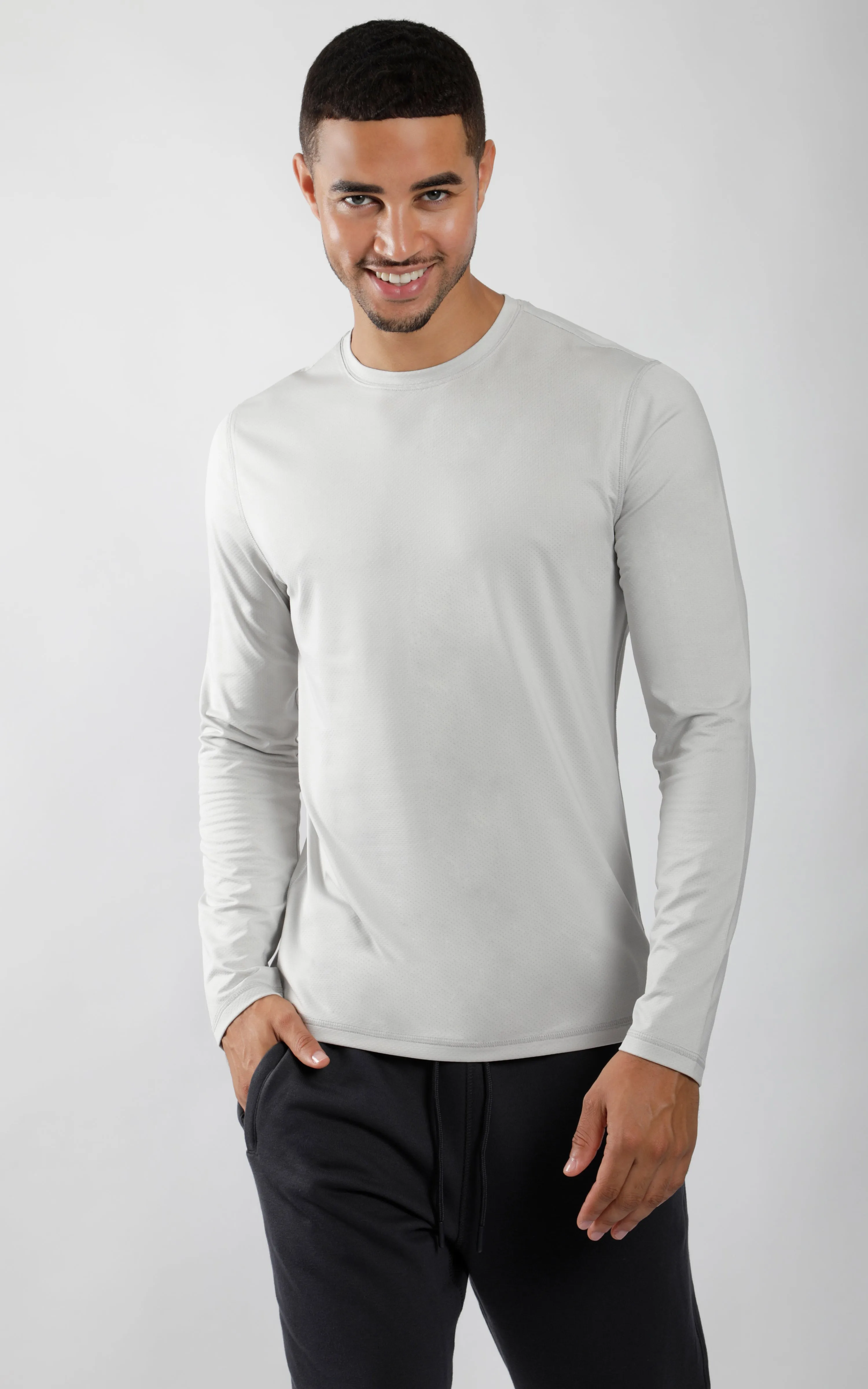 Mens Crew Neck Long Sleeve Shirt sold by 90 Degree By Reflex product image thumbnail 4